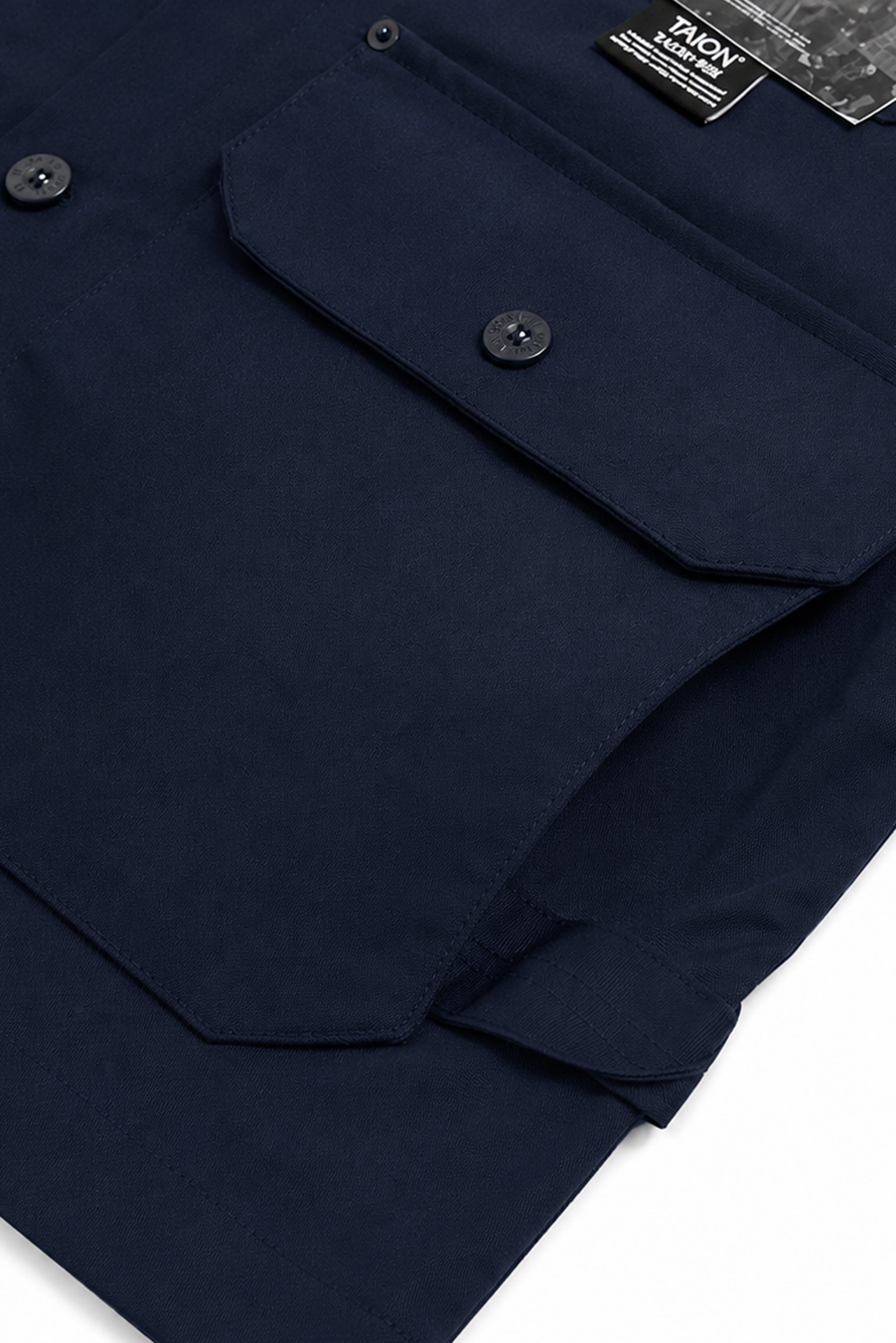 Non-Down Work Button Cardigan - Dark Navy