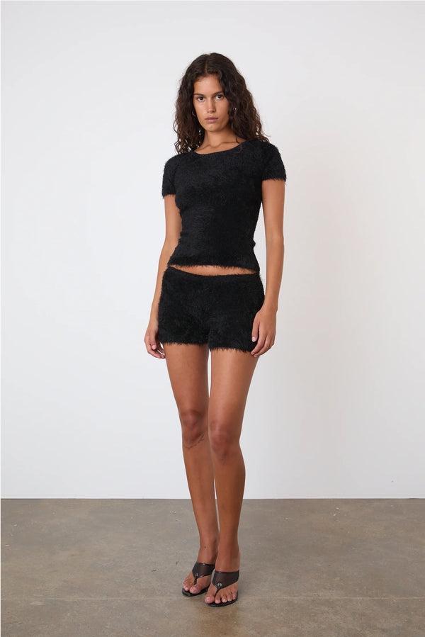 Chloe Knit Shorts - Black