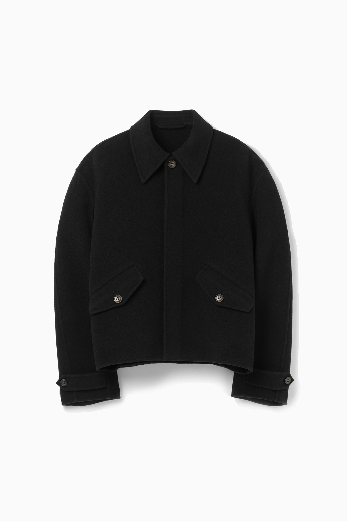 Relaxed Wool Jacket - Black
