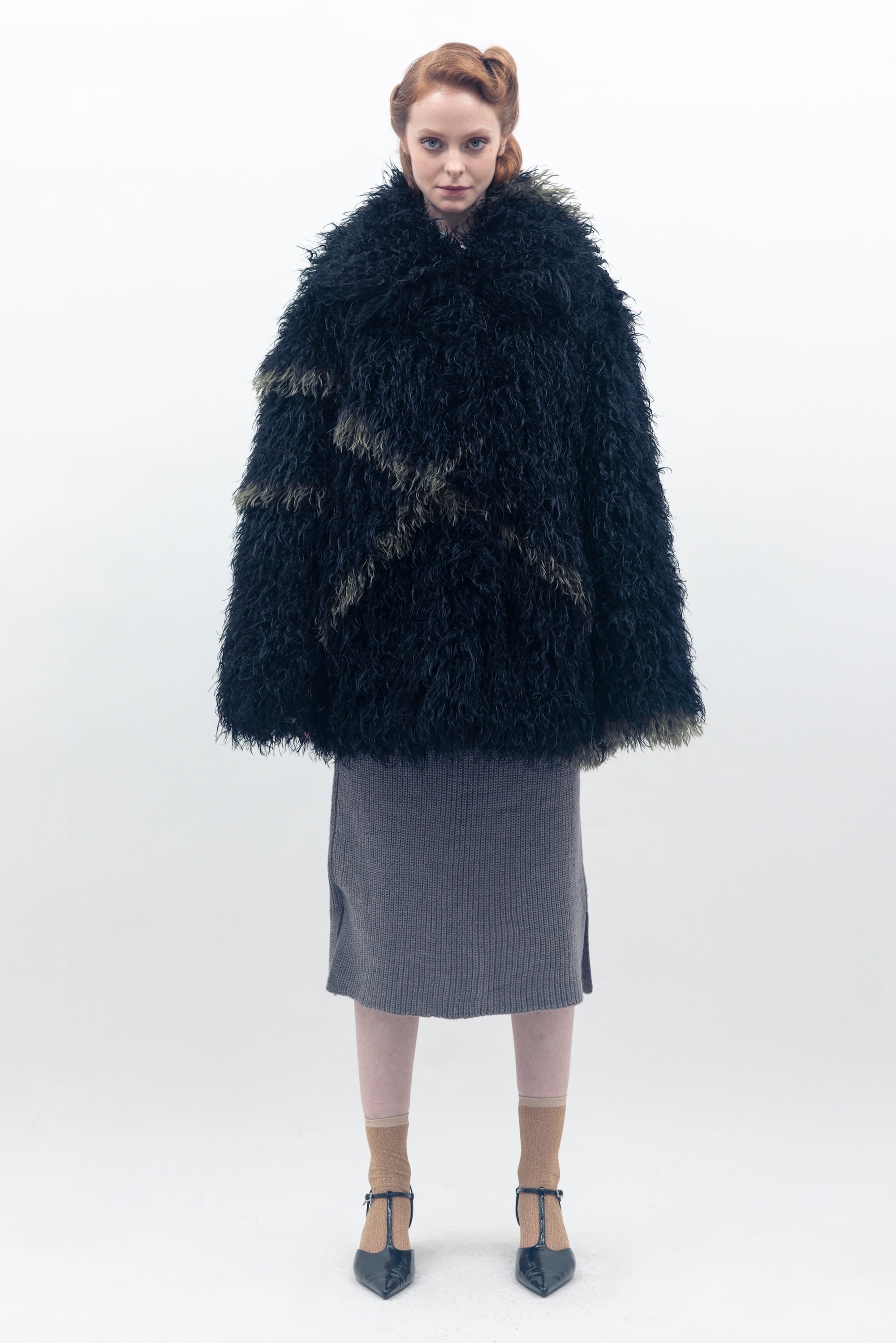 Cocoon Coat - Black