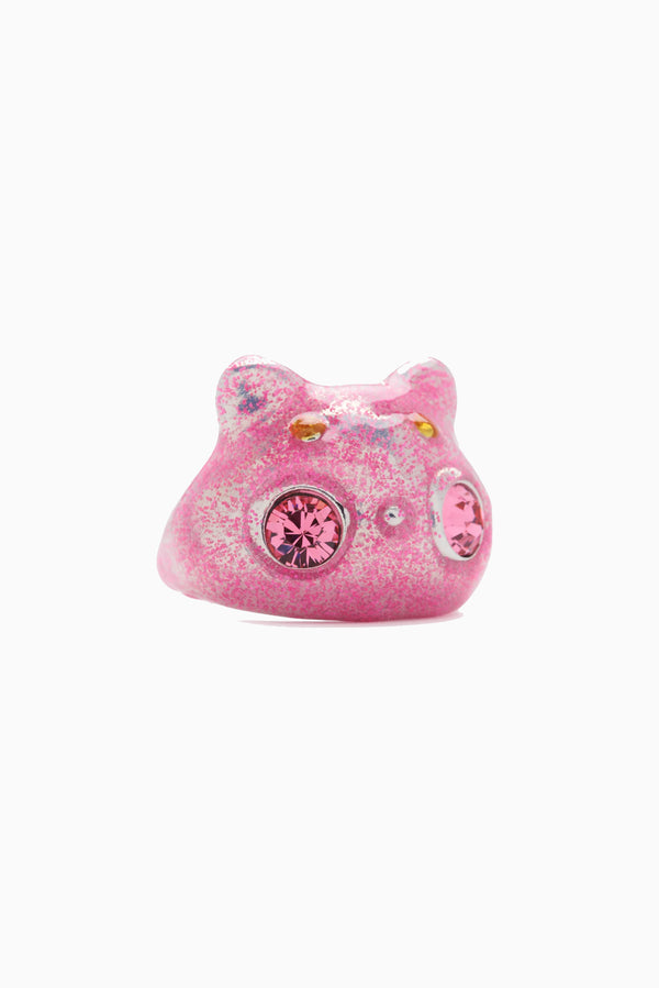 COLLINA STRADA Bug Ring - Rose Glitter