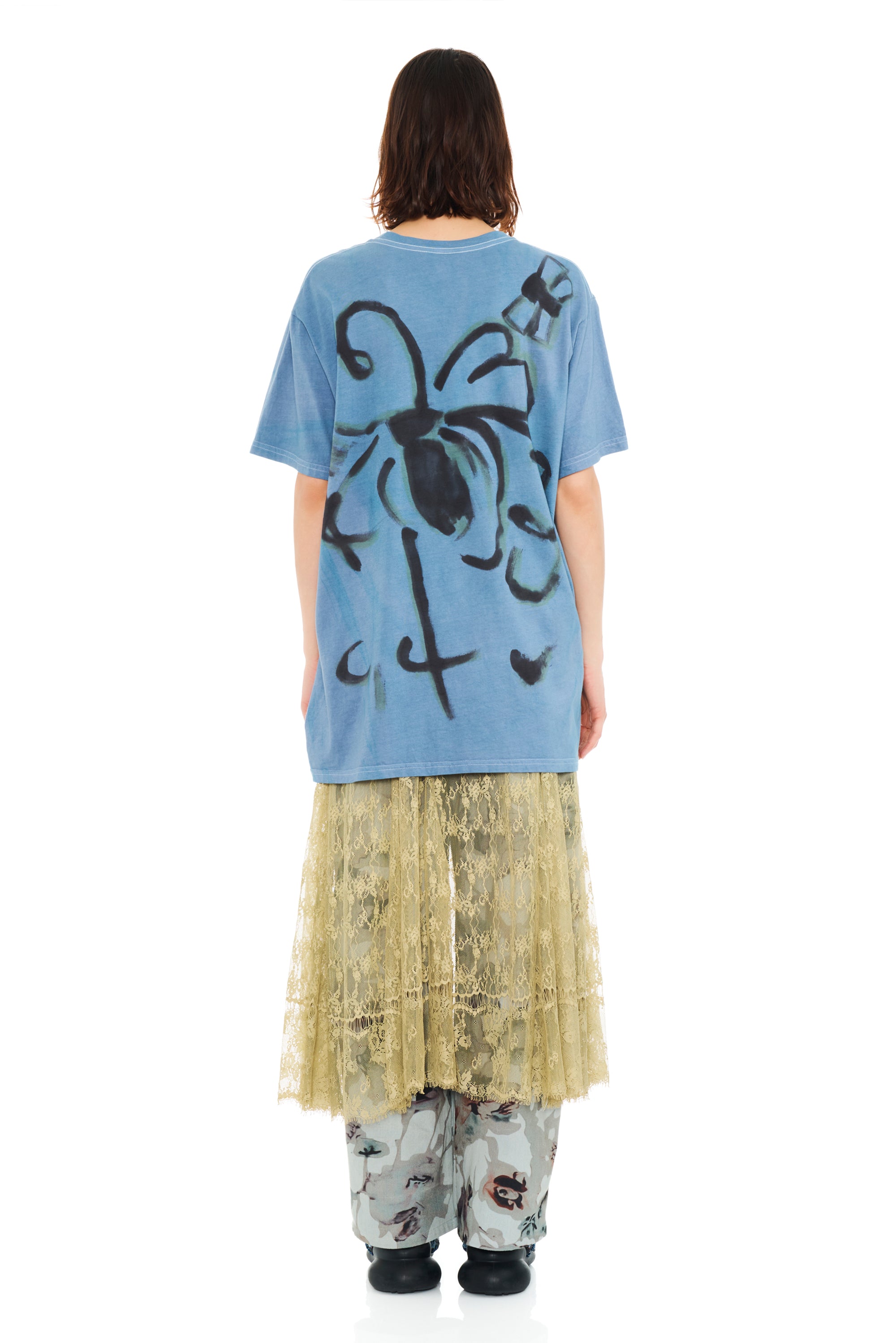 COLLINA STRADA Painted Tee - Navy Bug