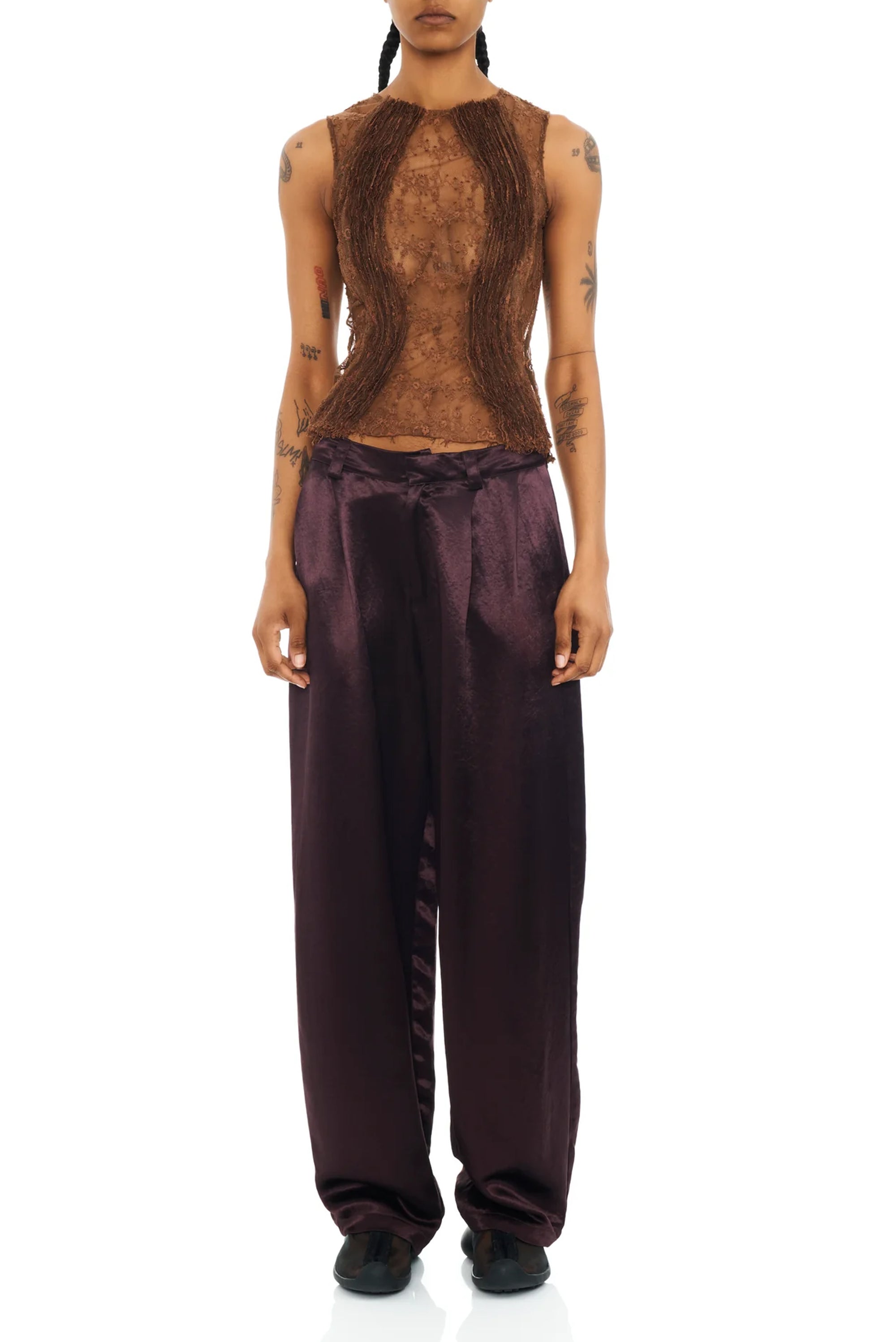COLLINA STRADA Catchfly Trouser - Chocolate