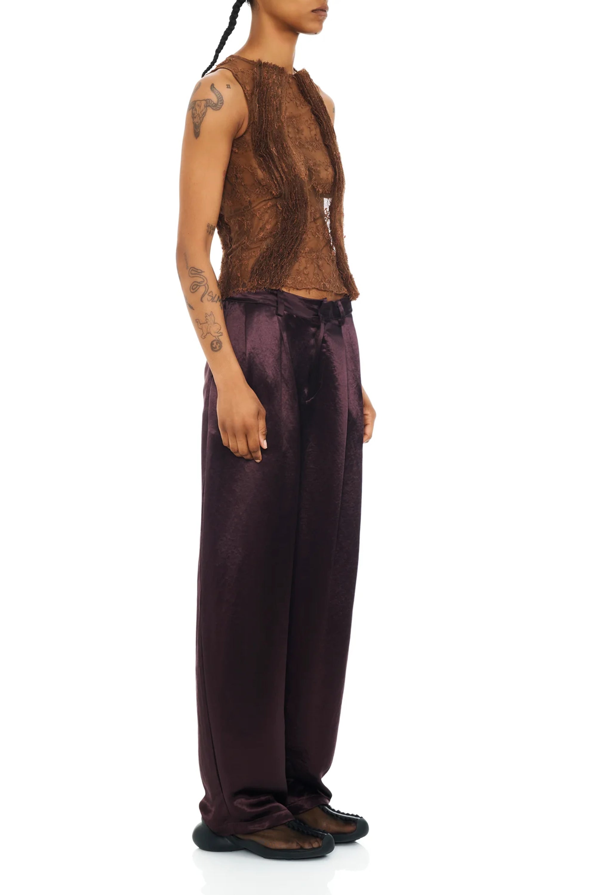 COLLINA STRADA Catchfly Trouser - Chocolate