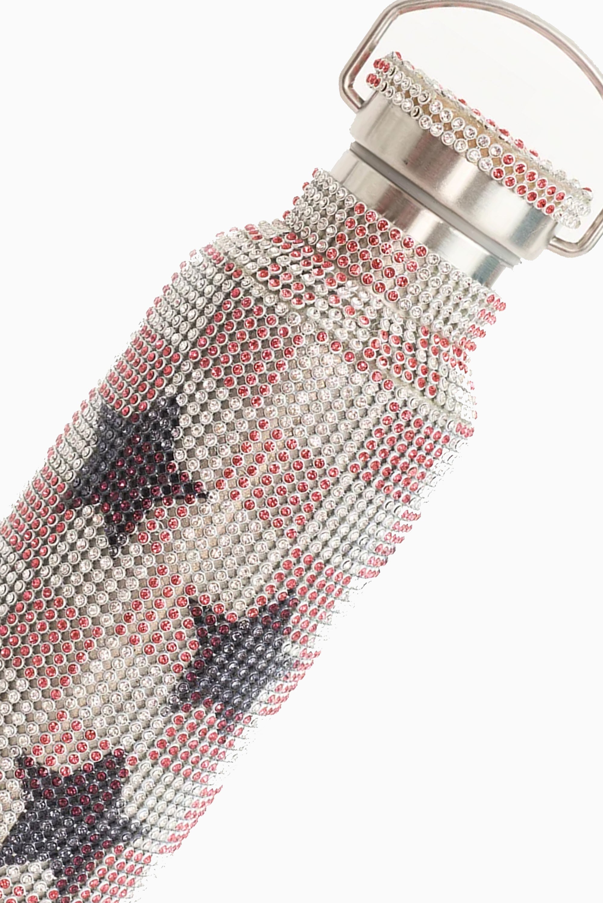 COLLINA STRADA Rhinestone Water Bottle - Pink