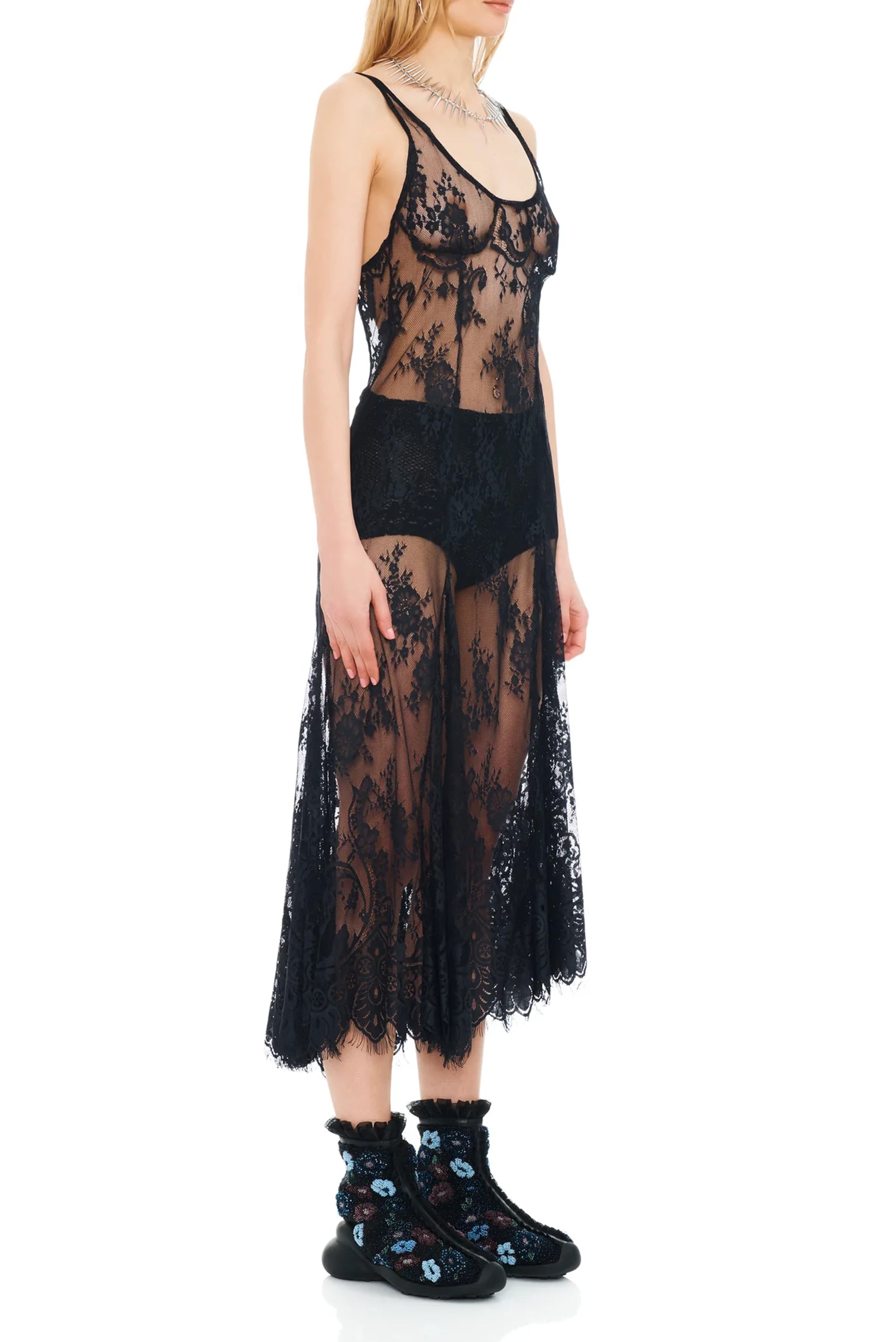 COLLINA STRADA Pamela Dress - Black
