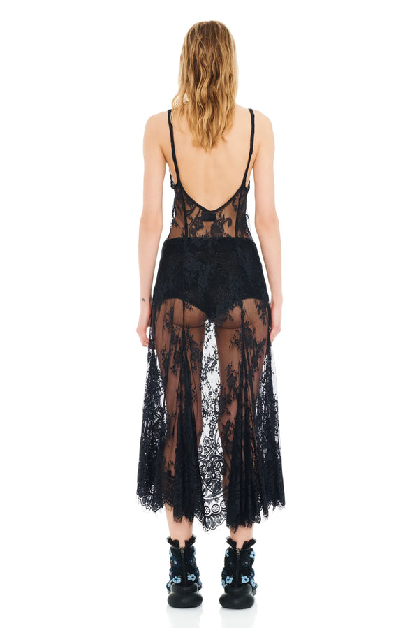 COLLINA STRADA Pamela Dress - Black