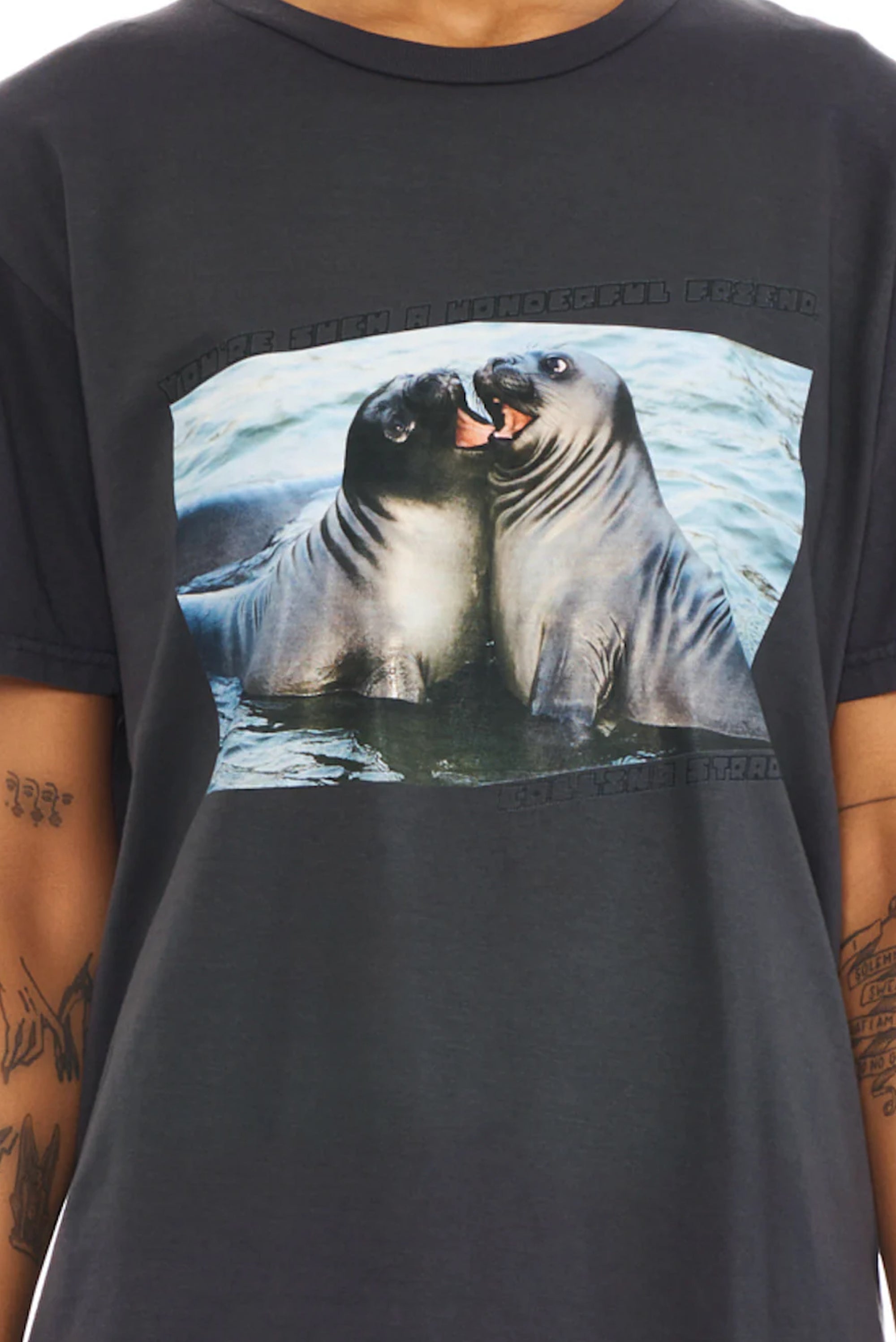COLLINA STRADA Graphic Tee - Wonderful Friend