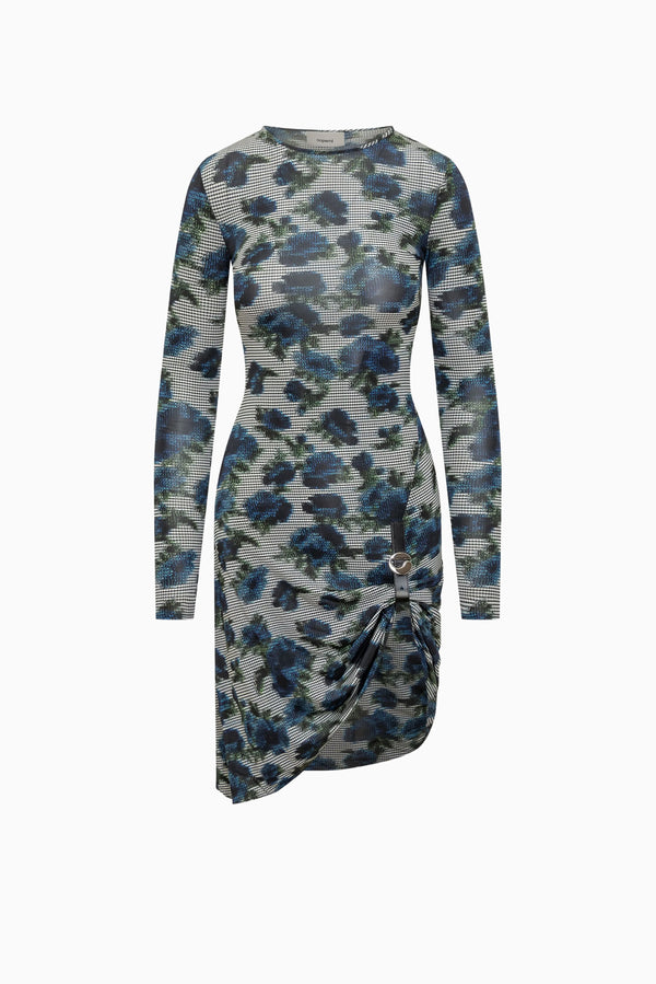 COPERNI Suspended Ascii Midi Dress - Blue Print