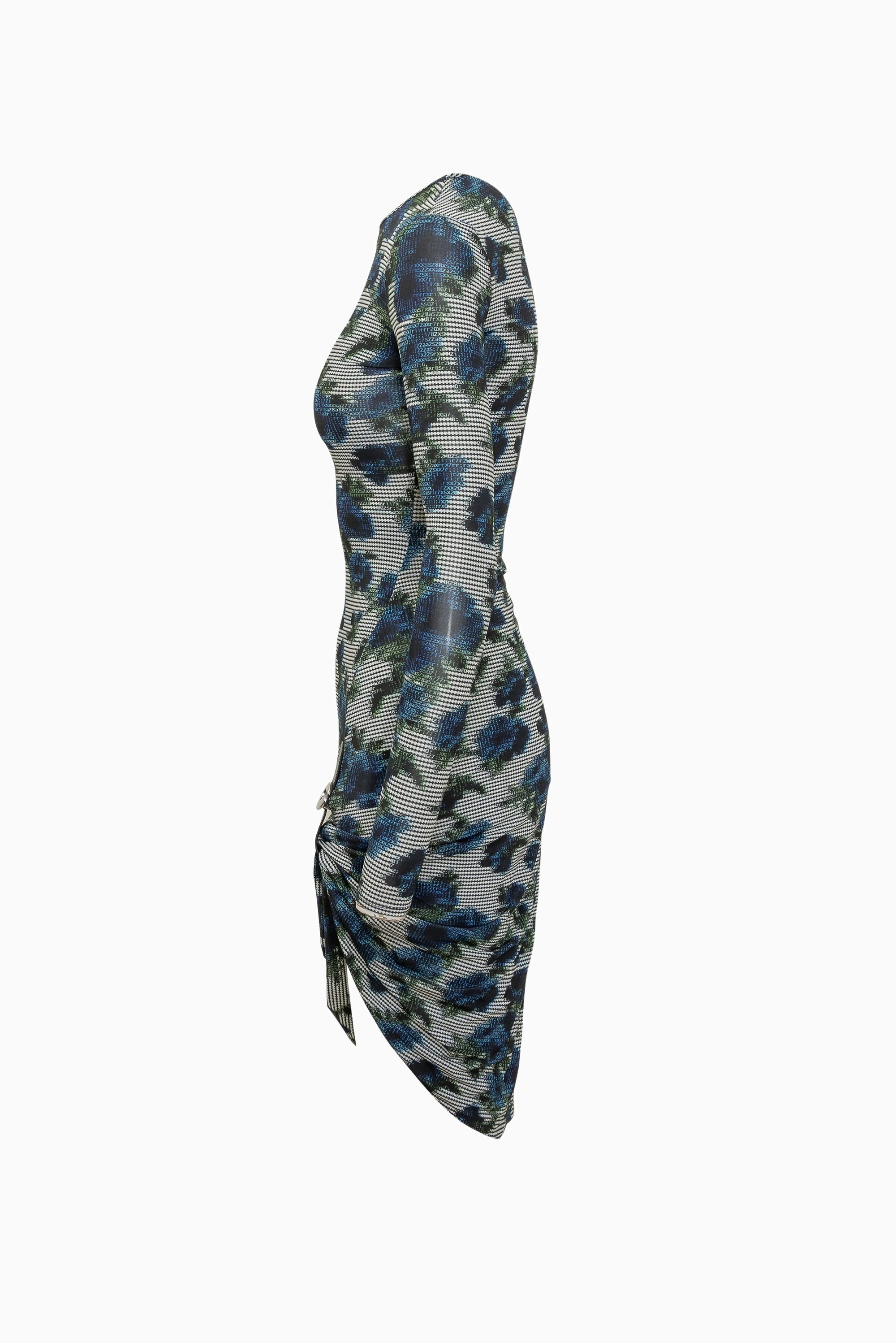 Suspended Ascii Midi Dress - Blue Print MANE by Stable Suspended Ascii Midi Dress - Blue Print MANE by Stable