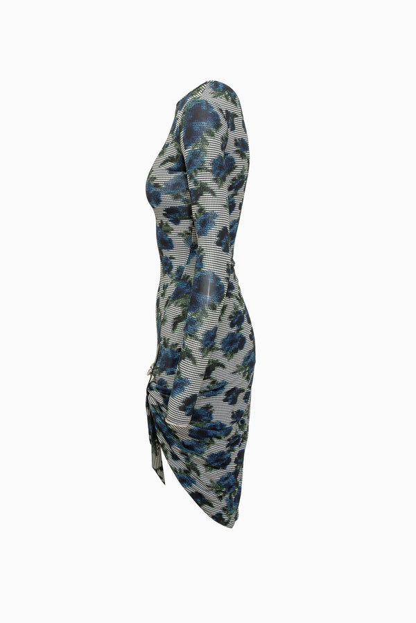 COPERNI Suspended Ascii Midi Dress - Blue Print