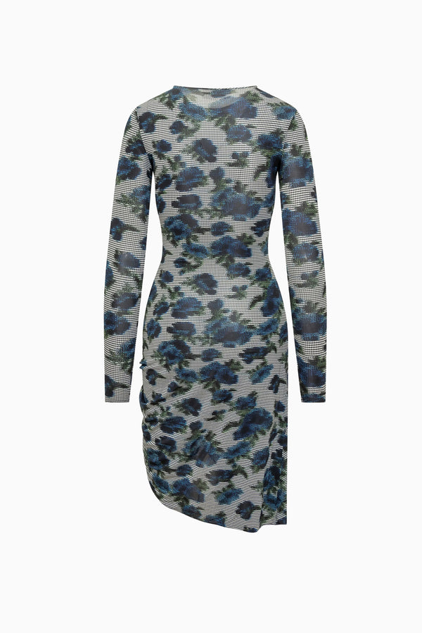 COPERNI Suspended Ascii Midi Dress - Blue Print