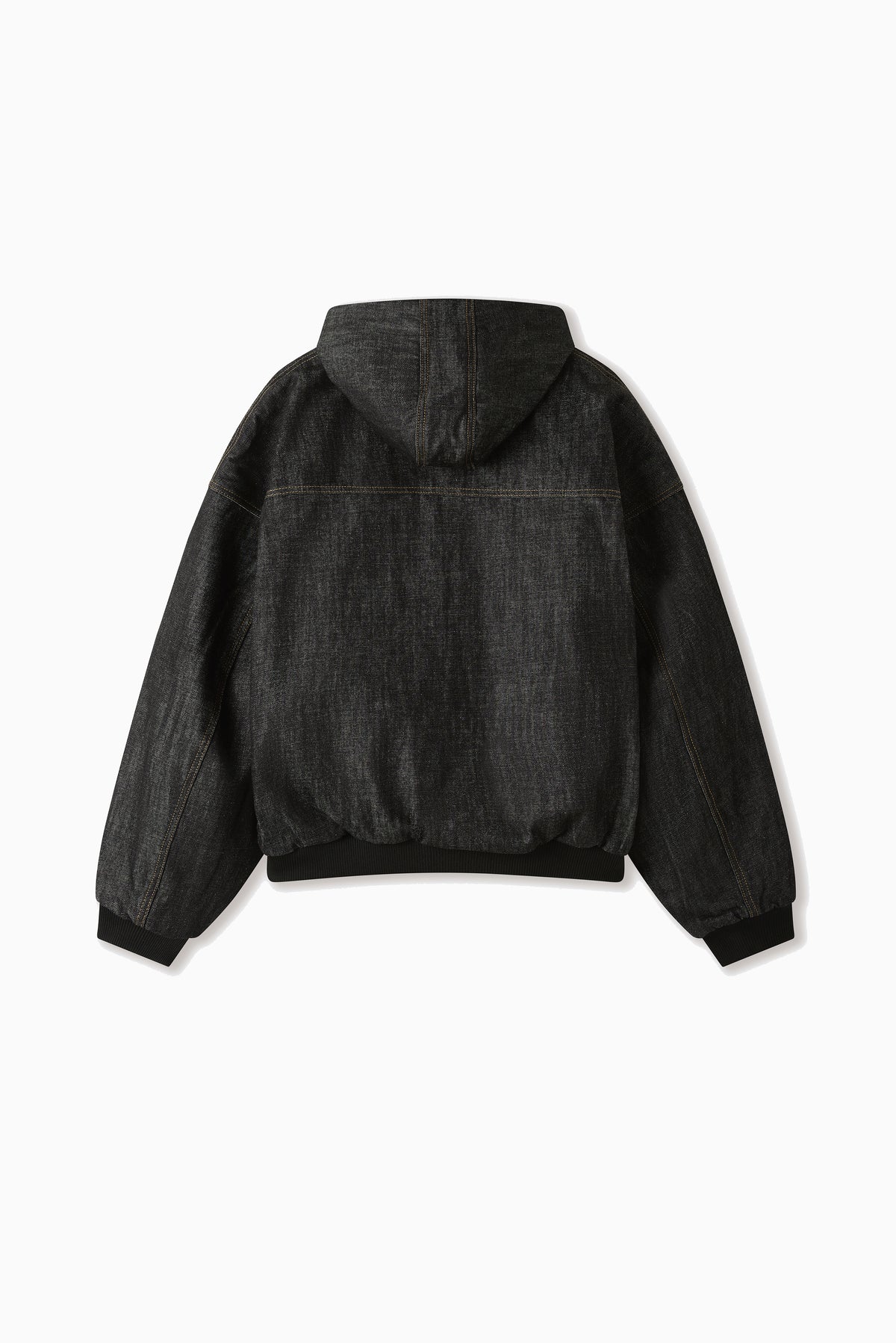 Okayama Raw Black Denim Clasp Jacket - Black