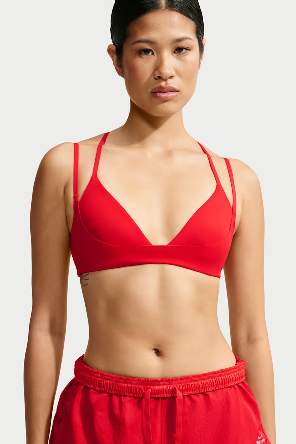 NikeSKIMS Matte Triangle Double Strap Bra - University Red