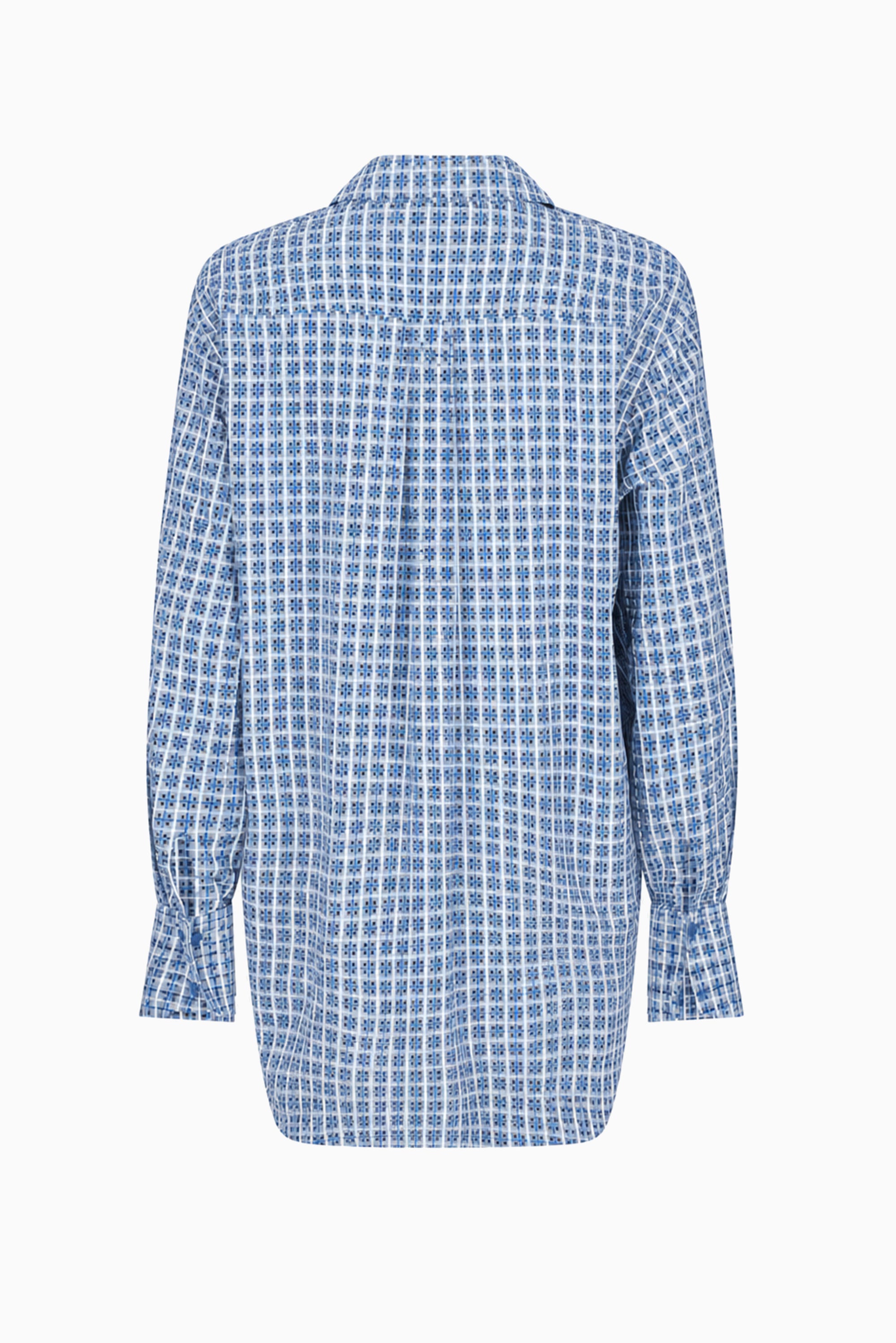 Finlay Shirt - Blue Check W/ Rhinestones