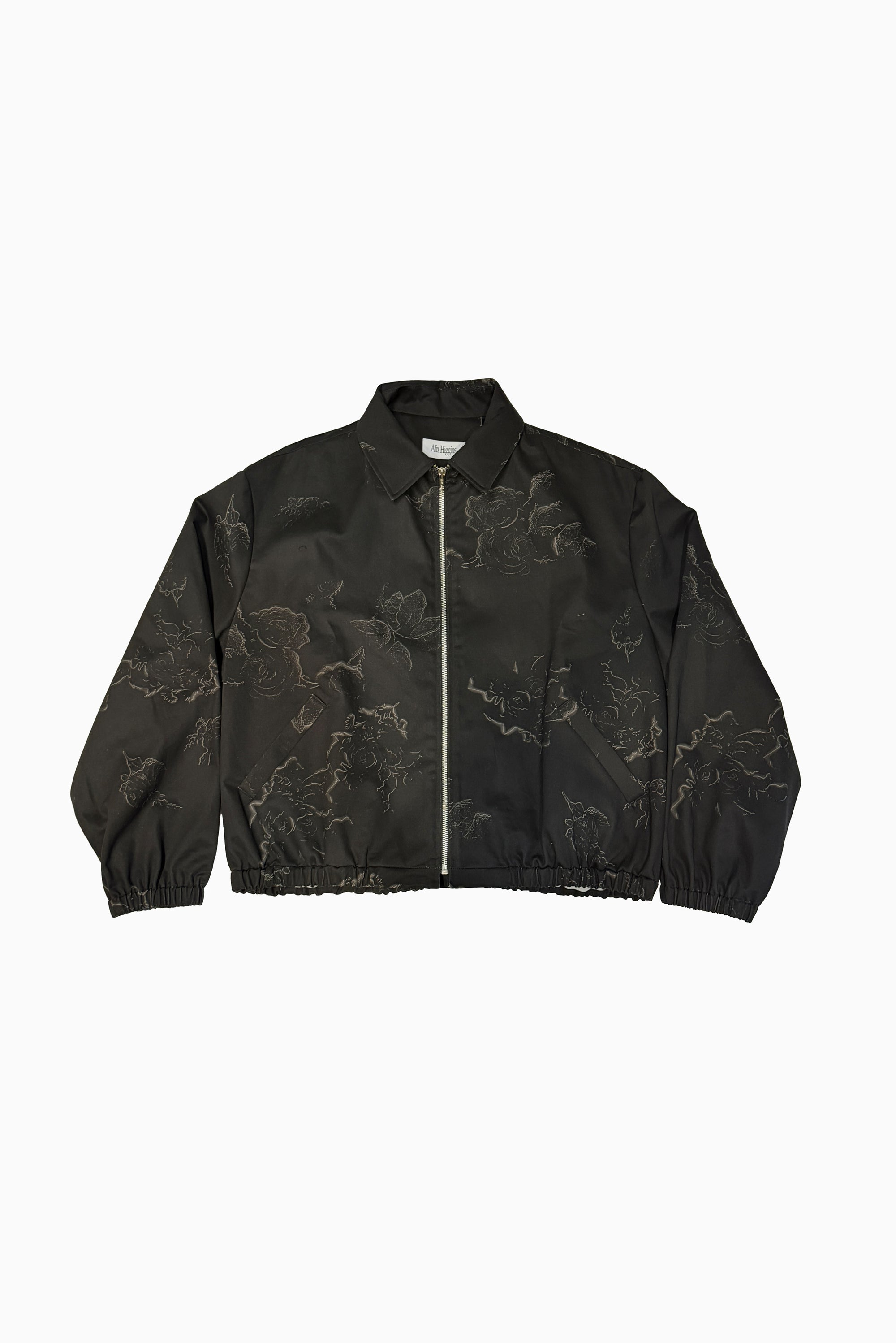 Flight Jacket - Black Roses
