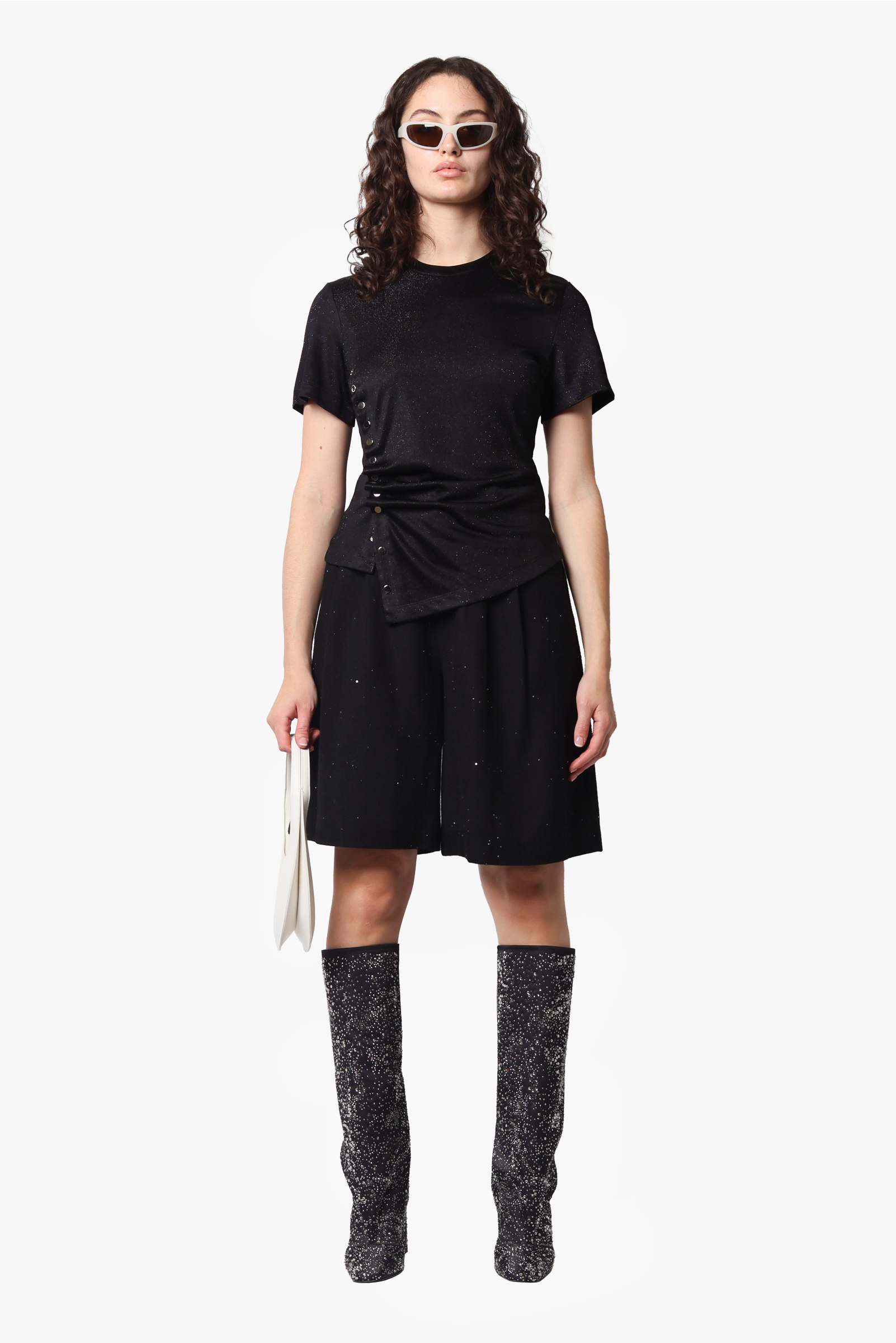 ON PARKS Cosmo Top - Black Shimmer