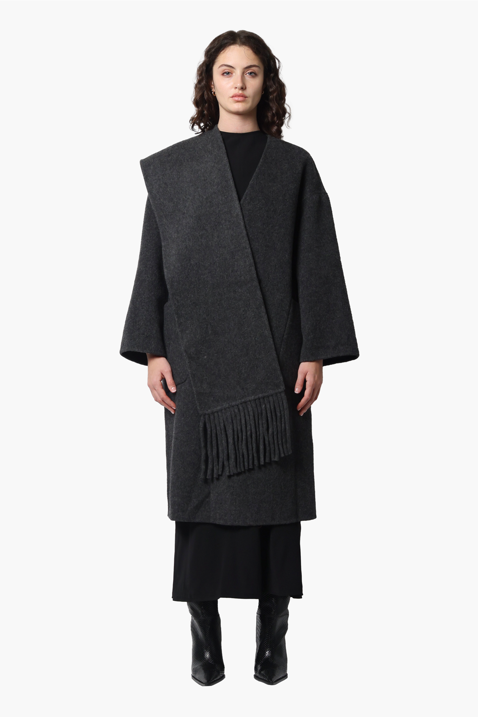 ON PARKS Camden Coat - Charcoal