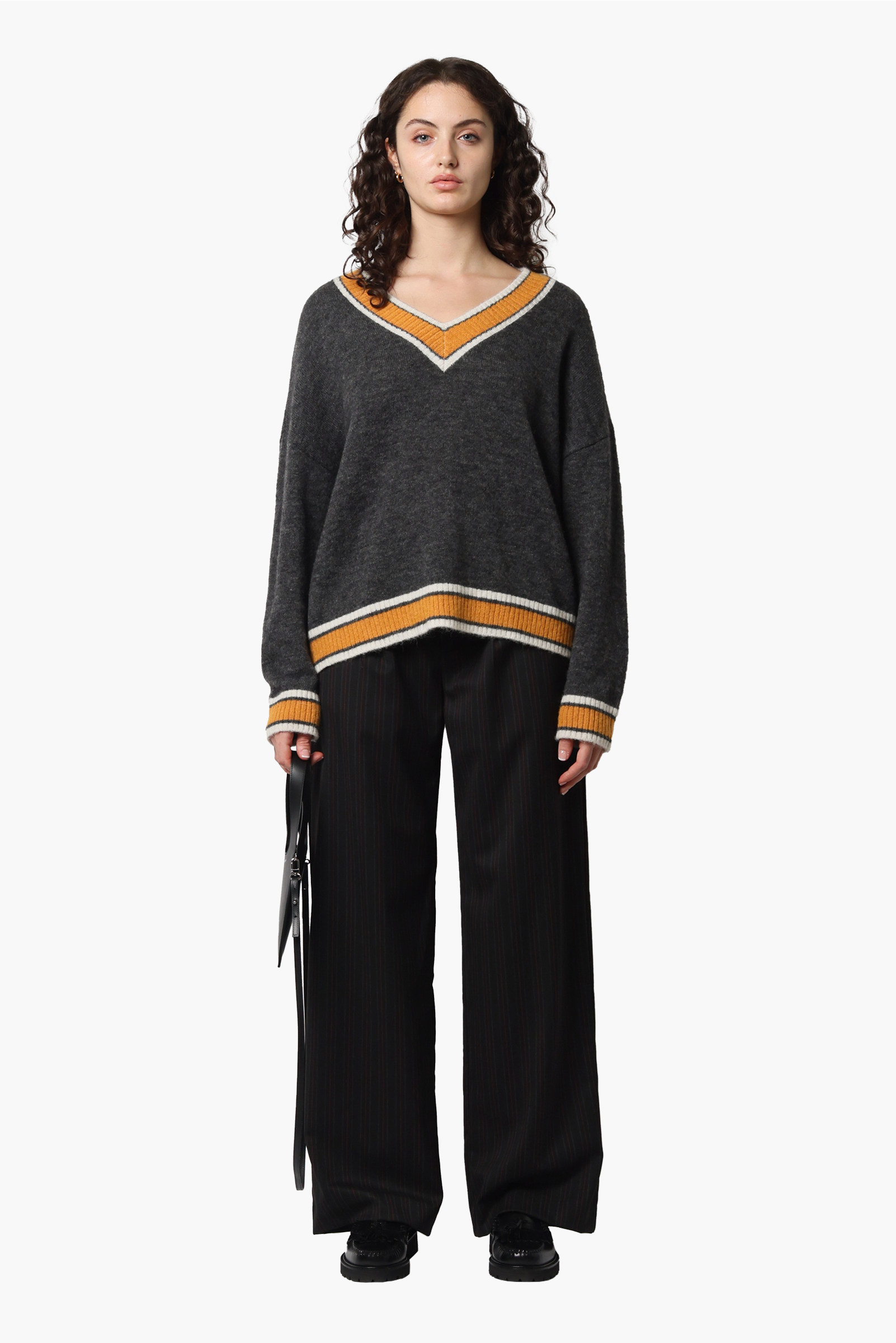 ON PARKS Alexa Knit - Grey/Yellow/Cream