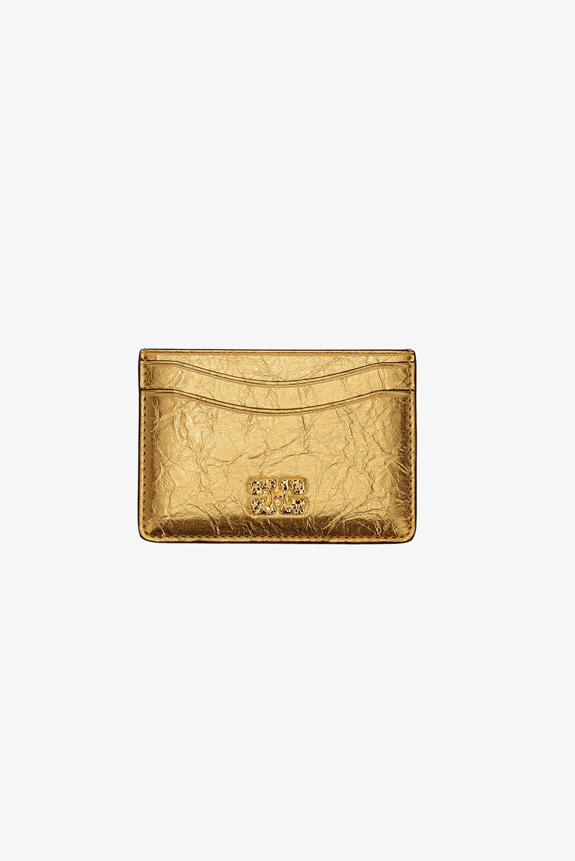 Card Holder Crushed - Gold