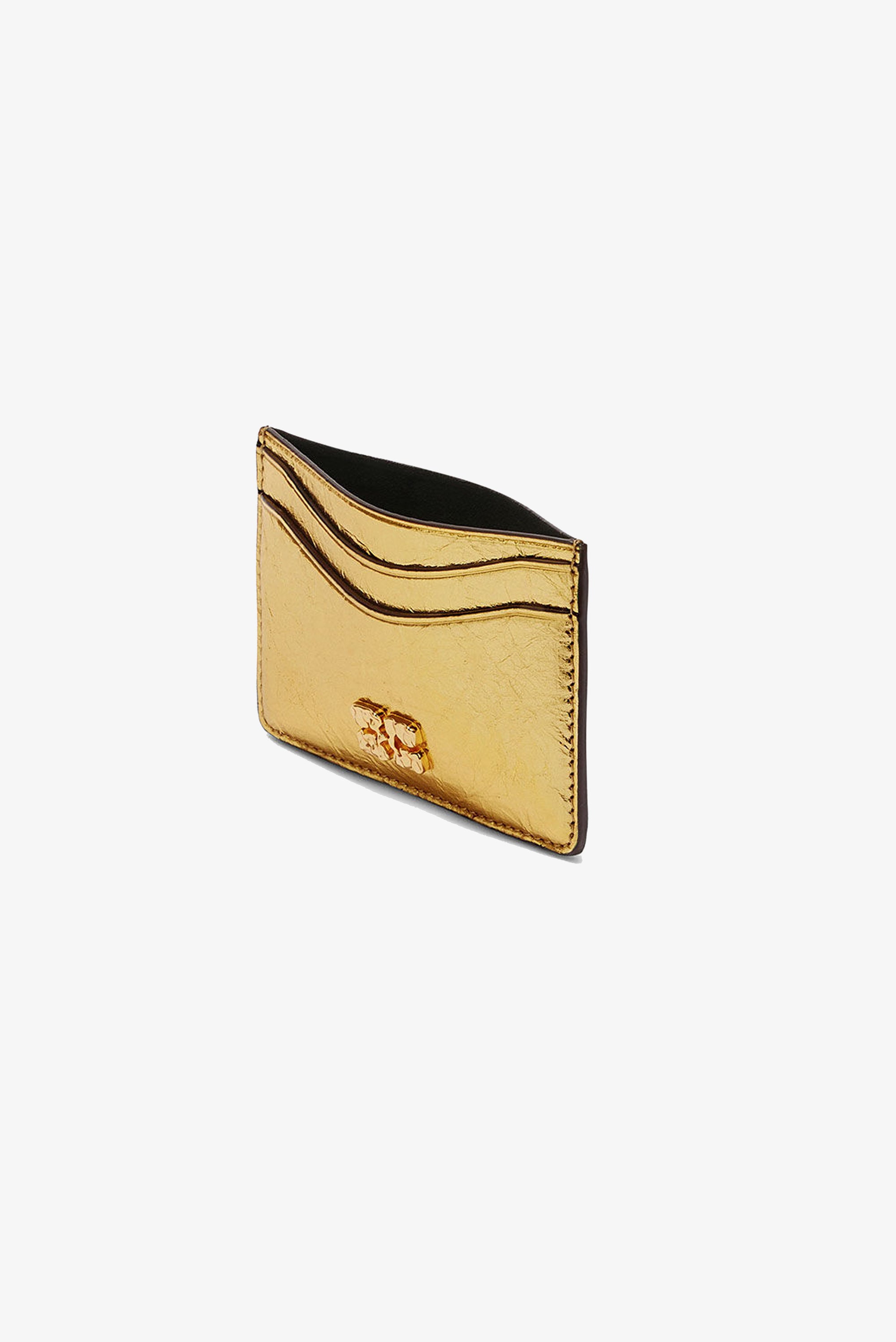 Card Holder Crushed - Gold