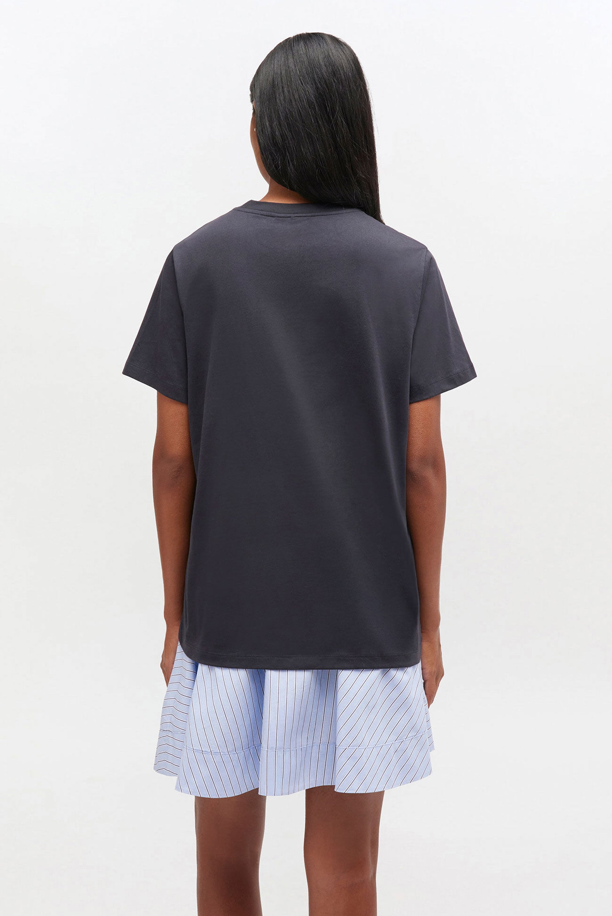 GANNI Basic Cotton Jersey Neon Puppy T.Shirt - Phantom