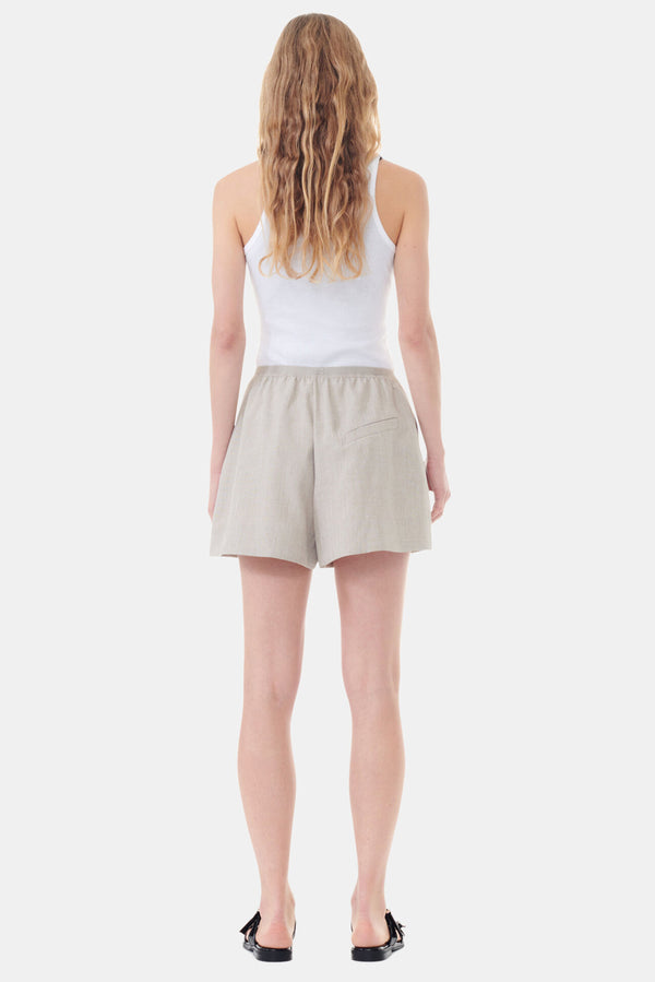 GANNI Soft Cotton Rib Tank Top - Bright White