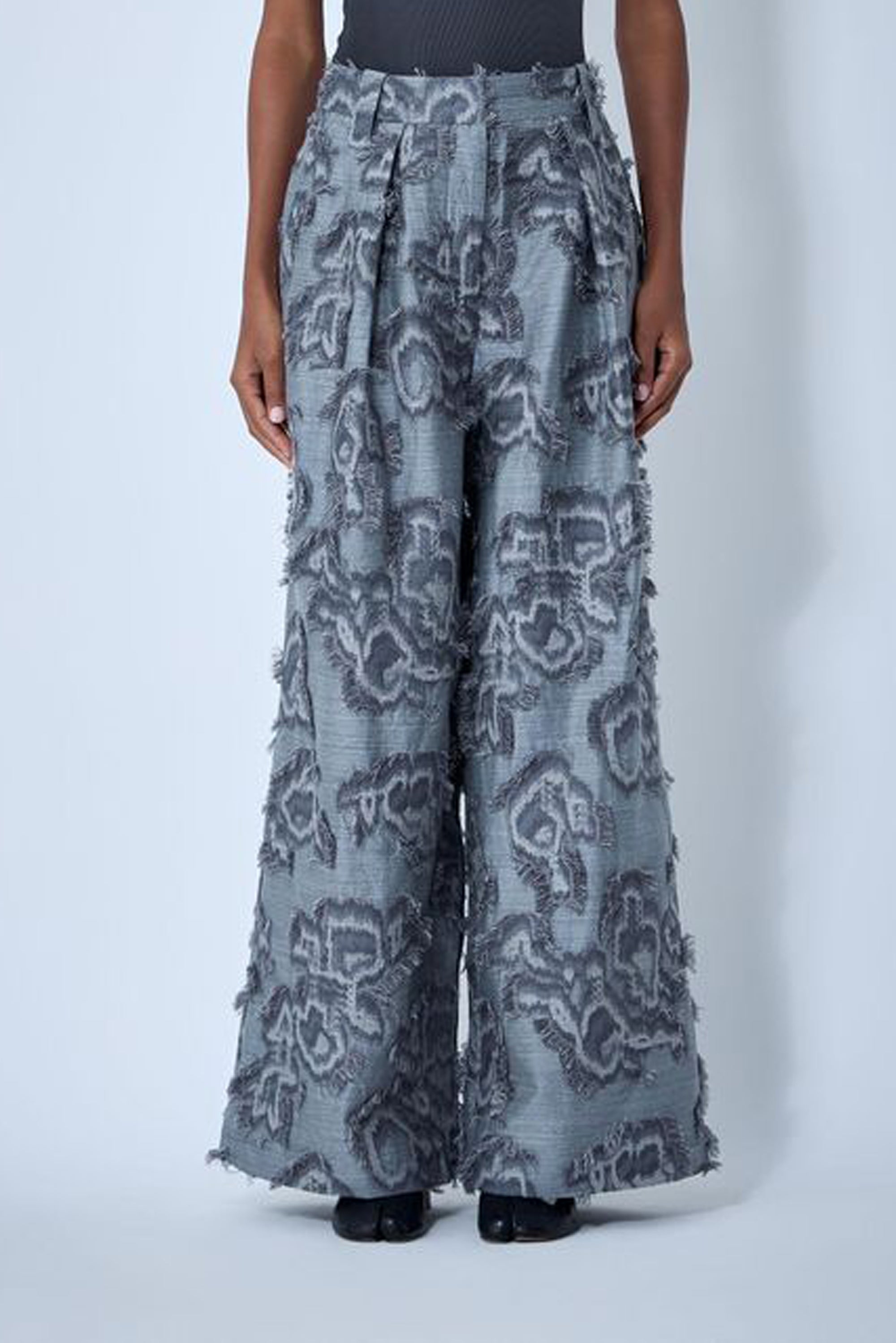 GANNI Fil Coupe Suiting Big Pleat Pants - Mockingburd