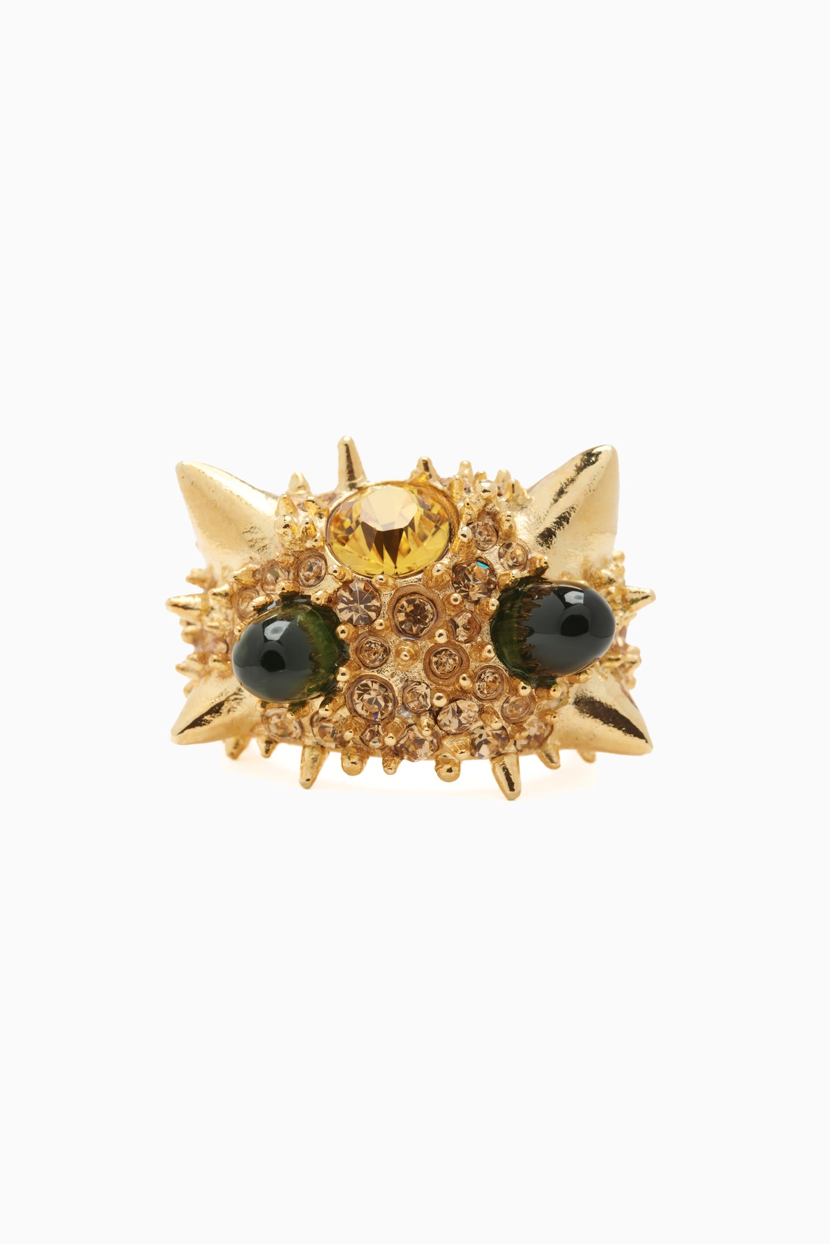 Alien Spike Ring - Gold