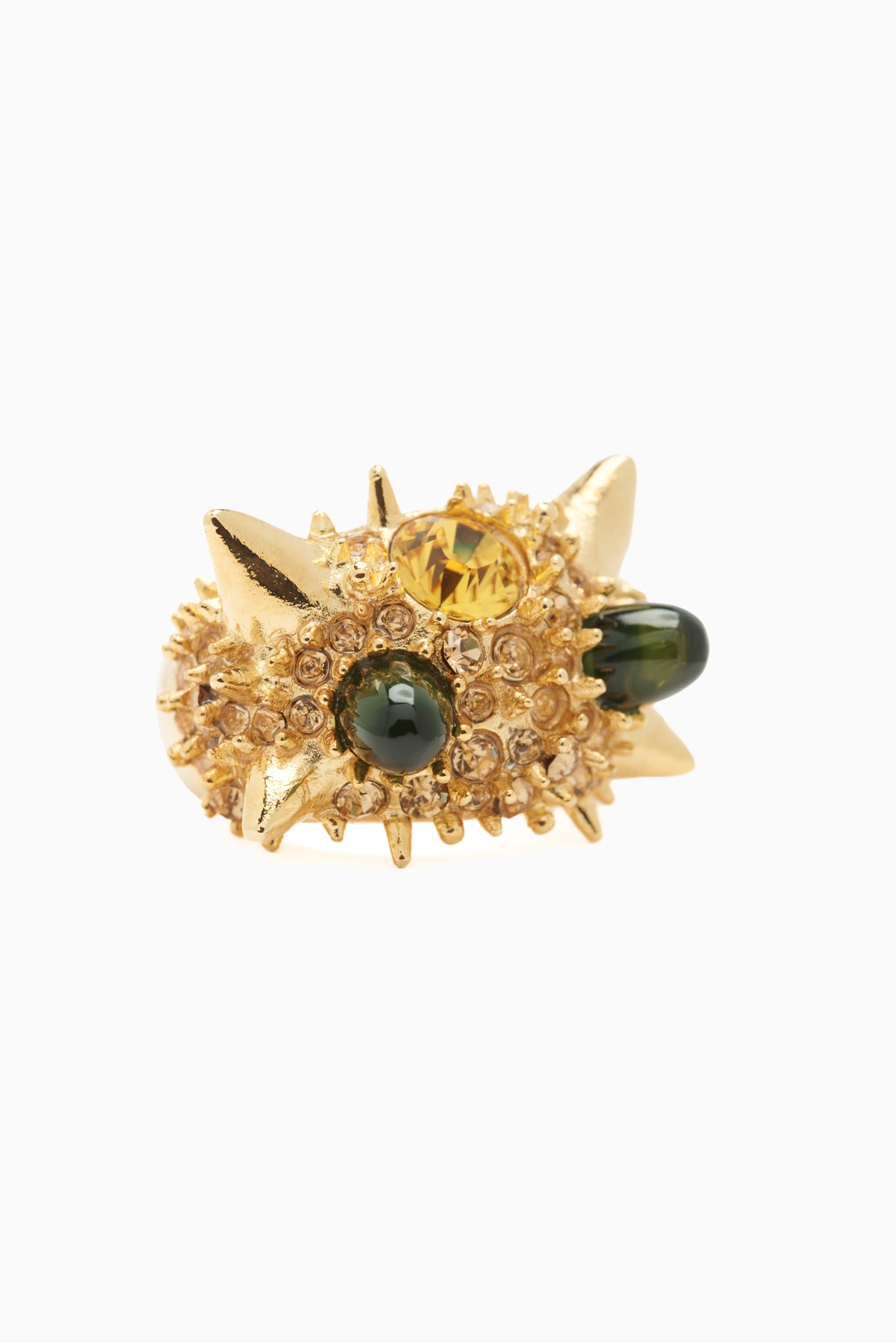 Alien Spike Ring - Gold