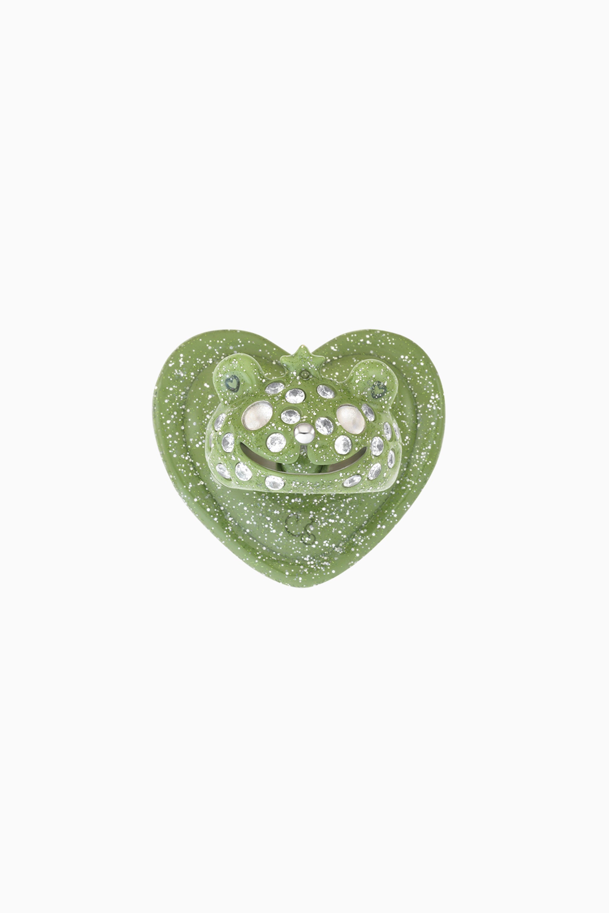 Collina Strada x Stand Oil Princess Bear Grip Ring - Glitter Green