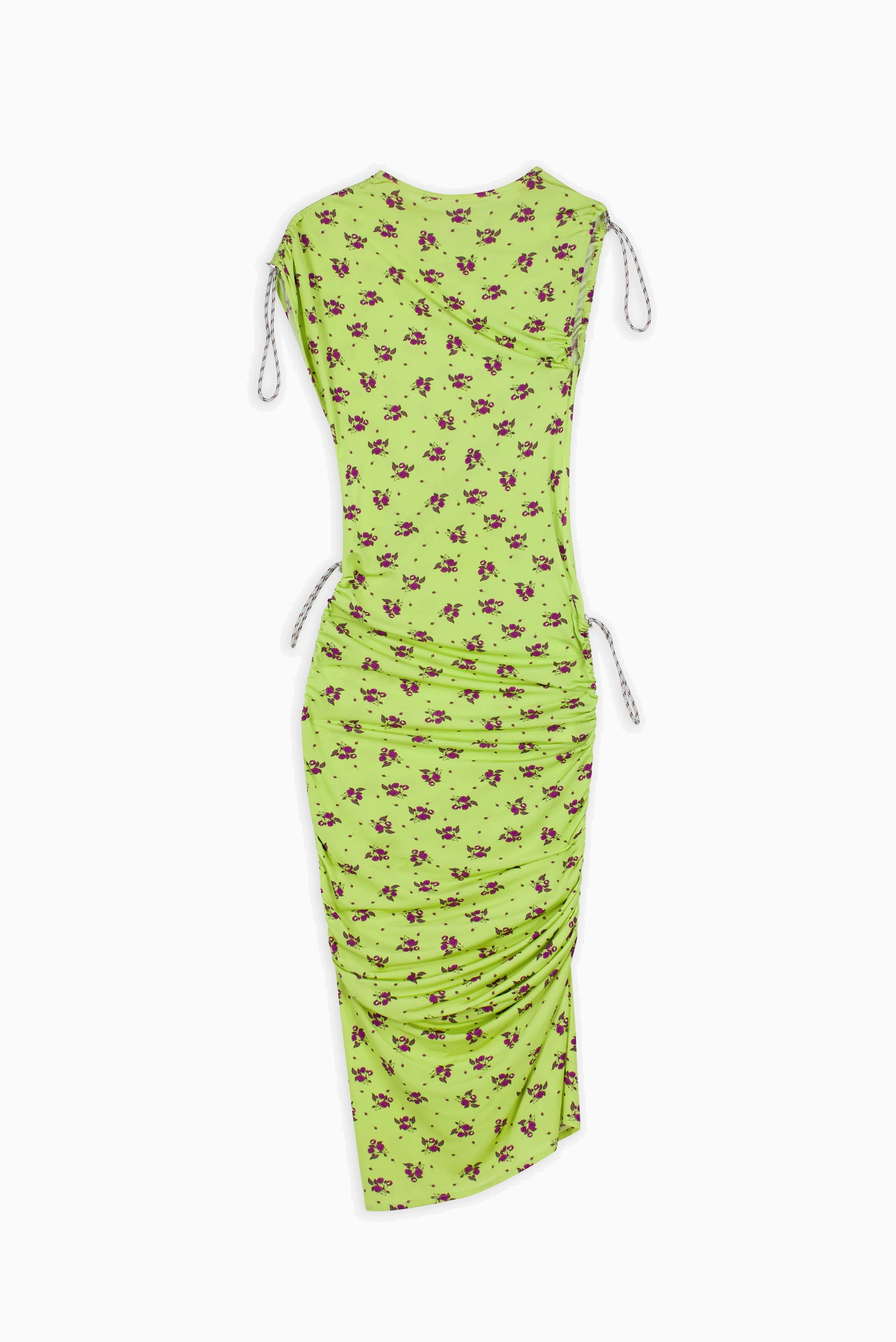 Printed Adjustable Dress - Green Print