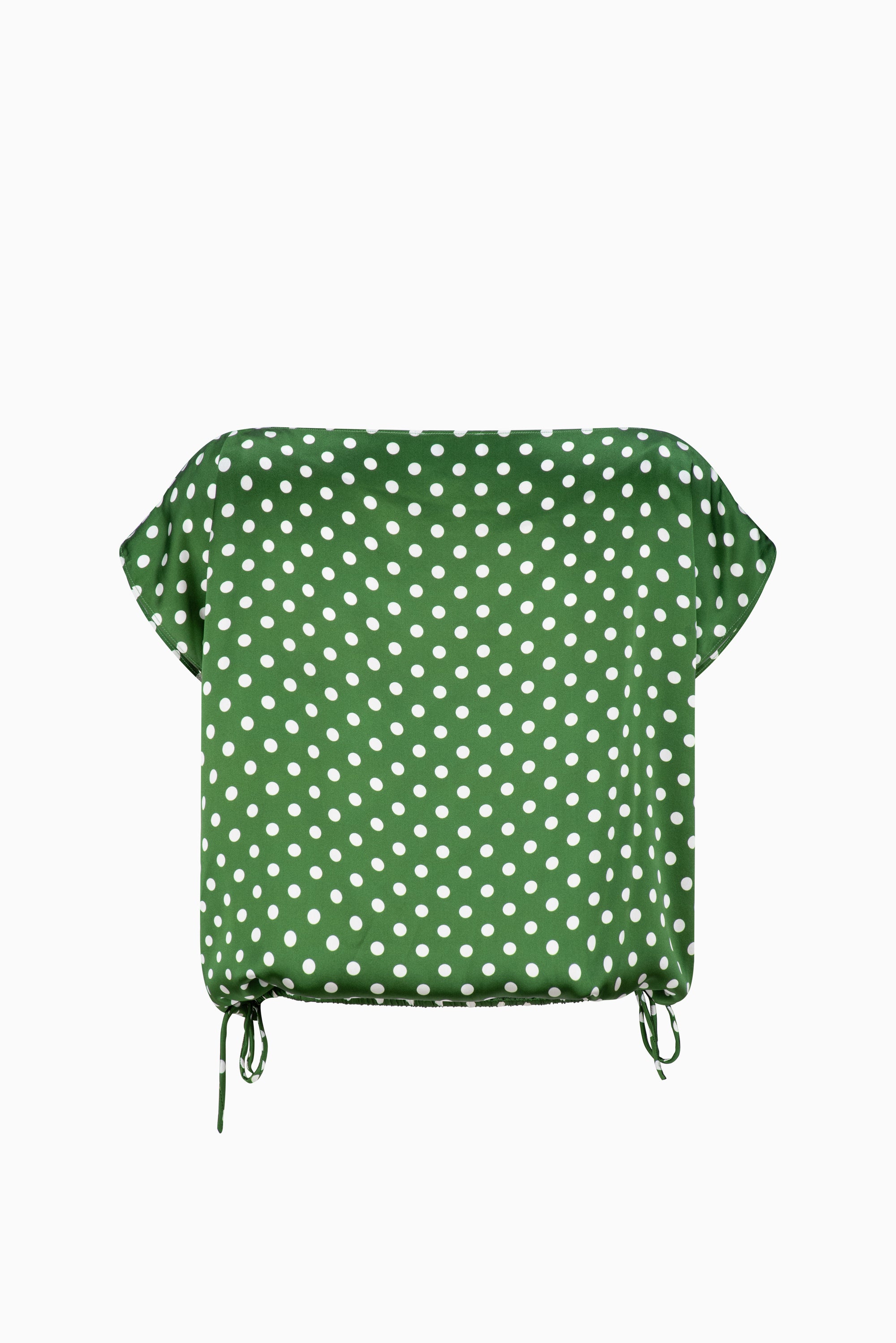 Verano Top - Jade and White