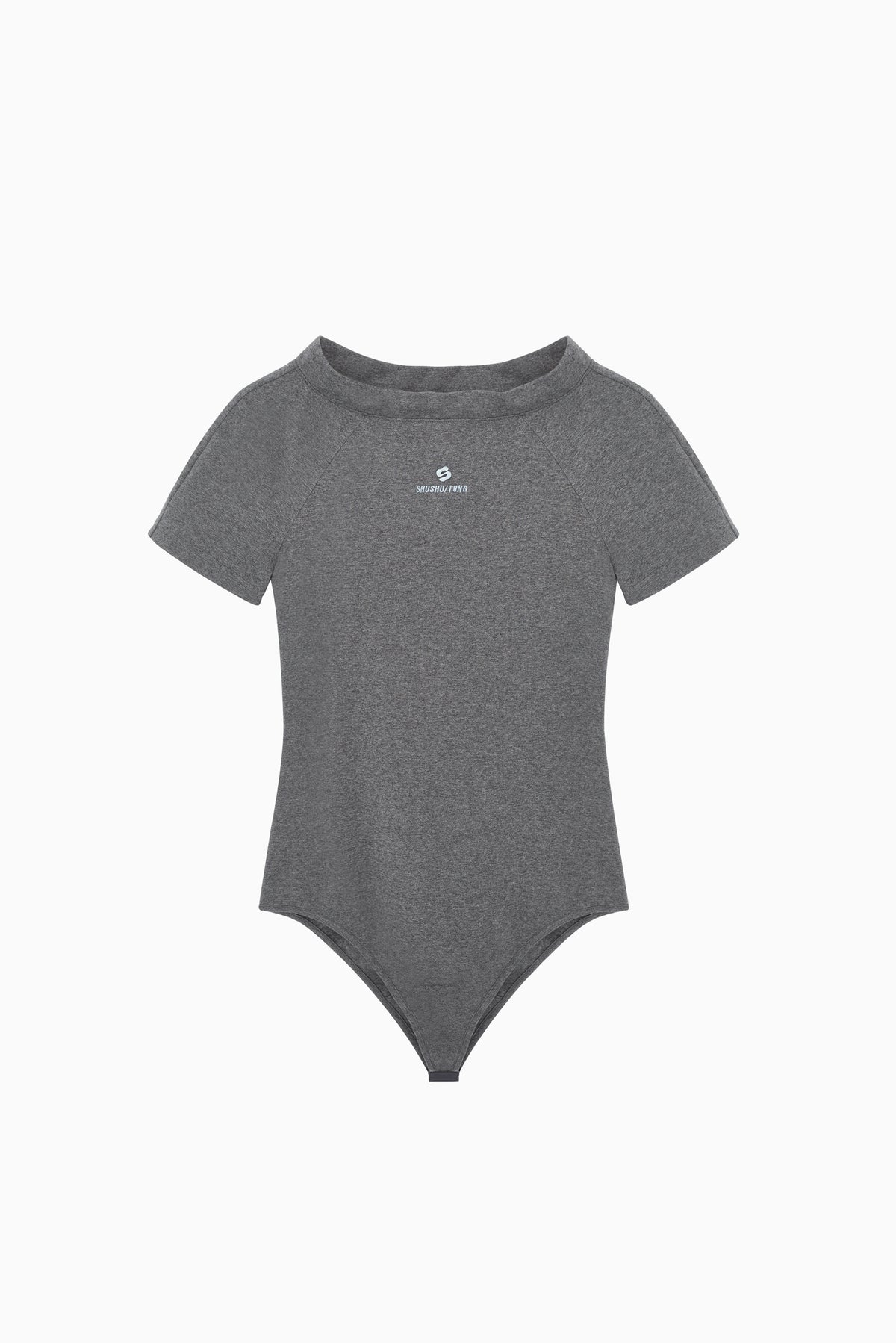 Short Sleeve Bodysuit - Grey