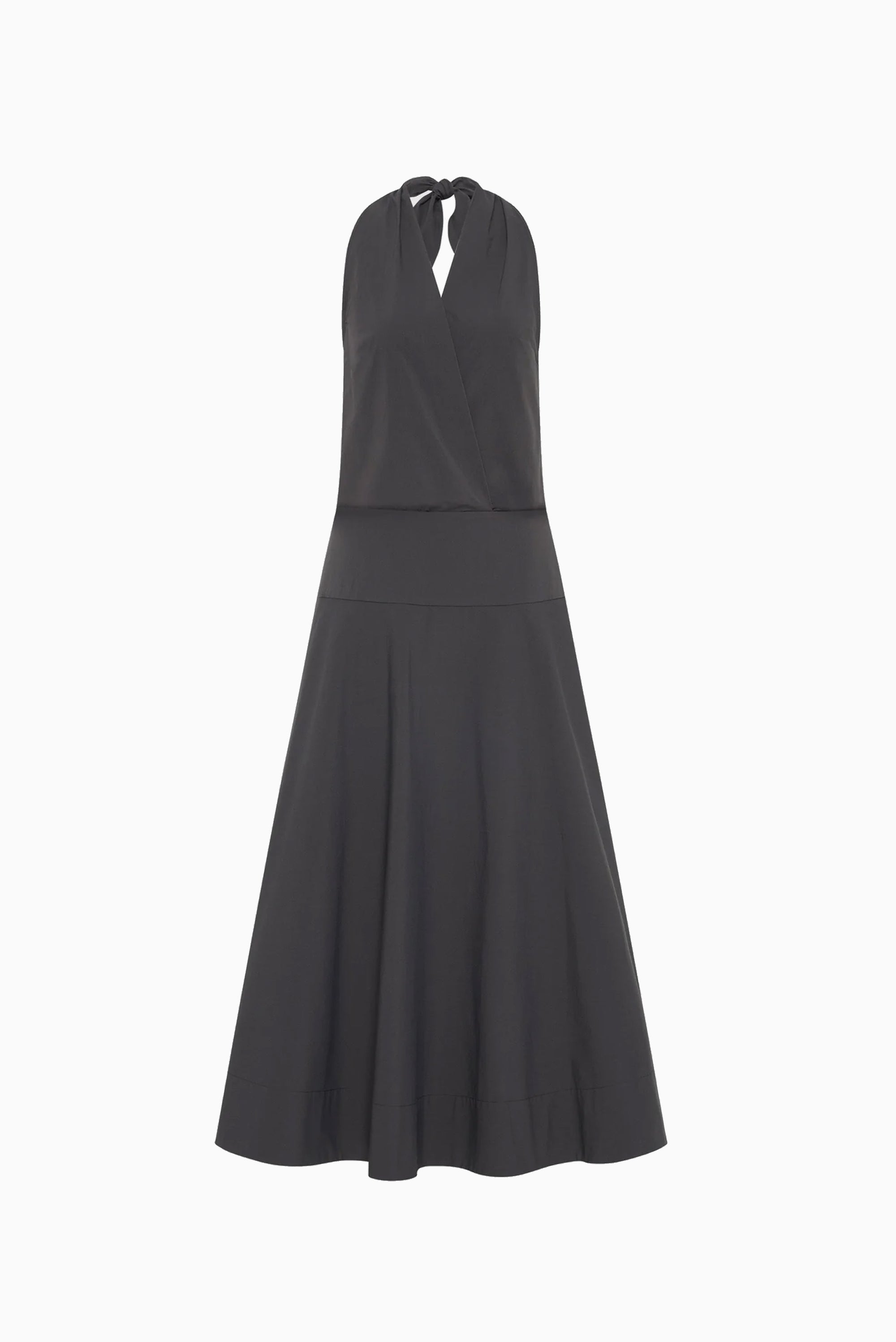 Halter Circle Hem Dress - Iron Glaze