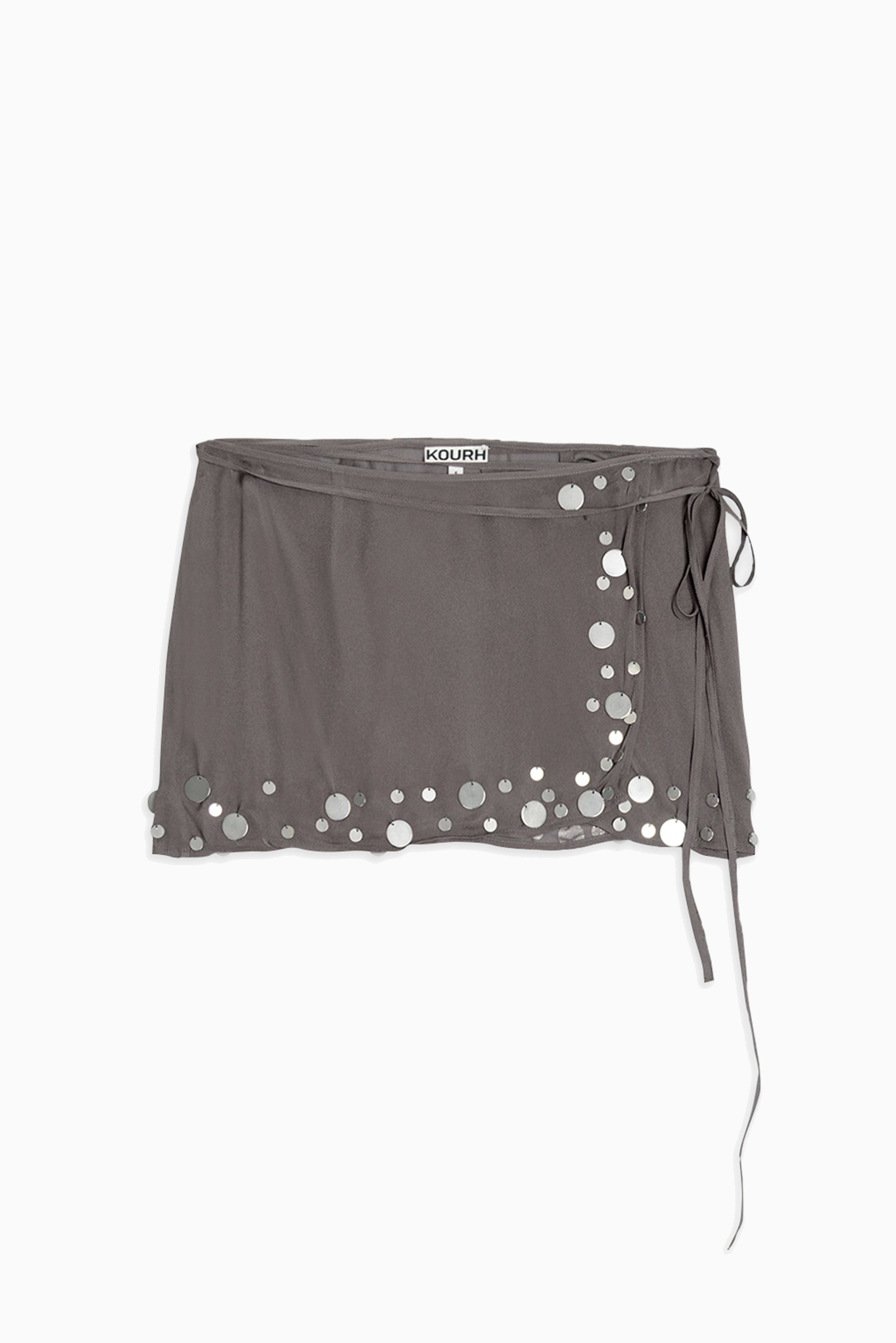 Ozra Wrap Skirt - Smoke