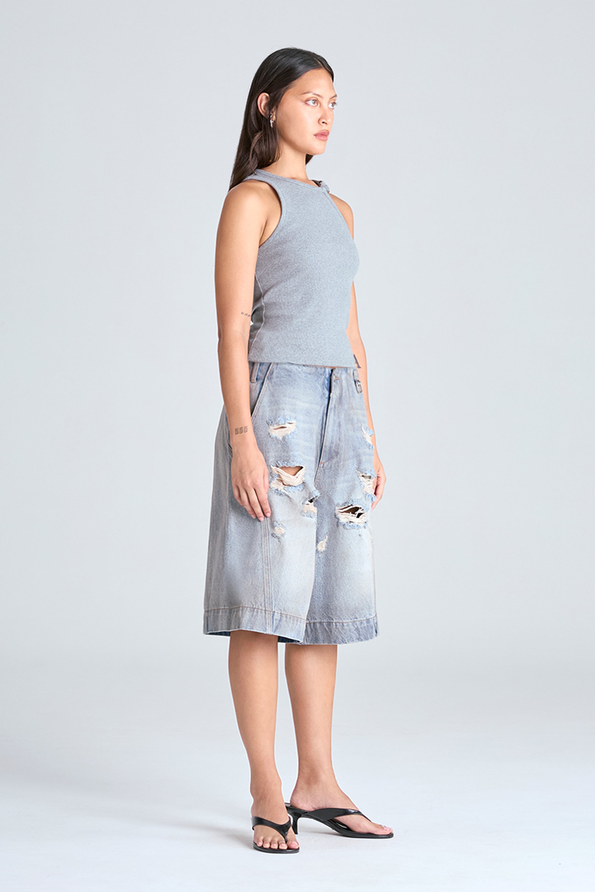 Jinx Tank - Grey Marl