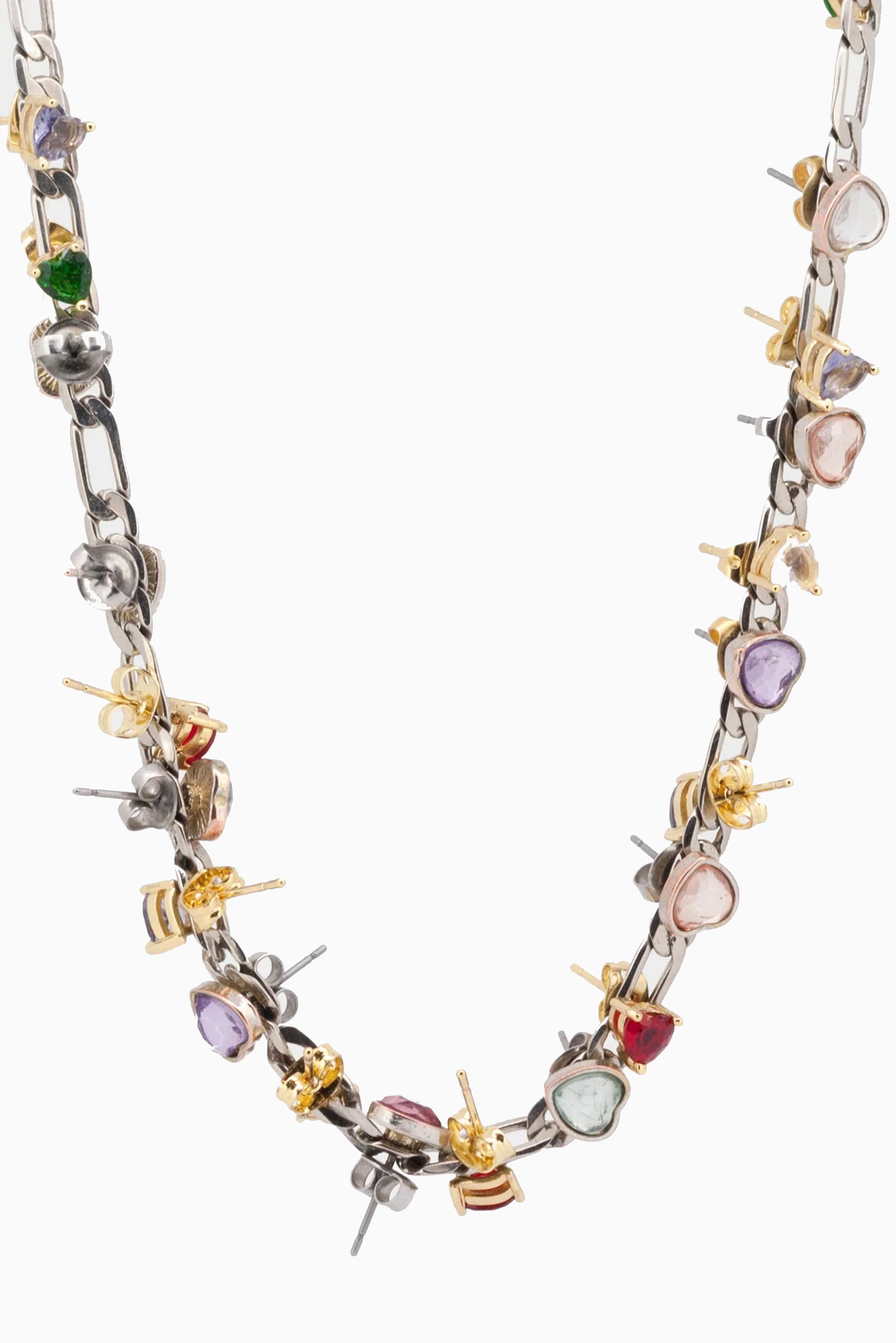 Earring Heart Necklace - Multi