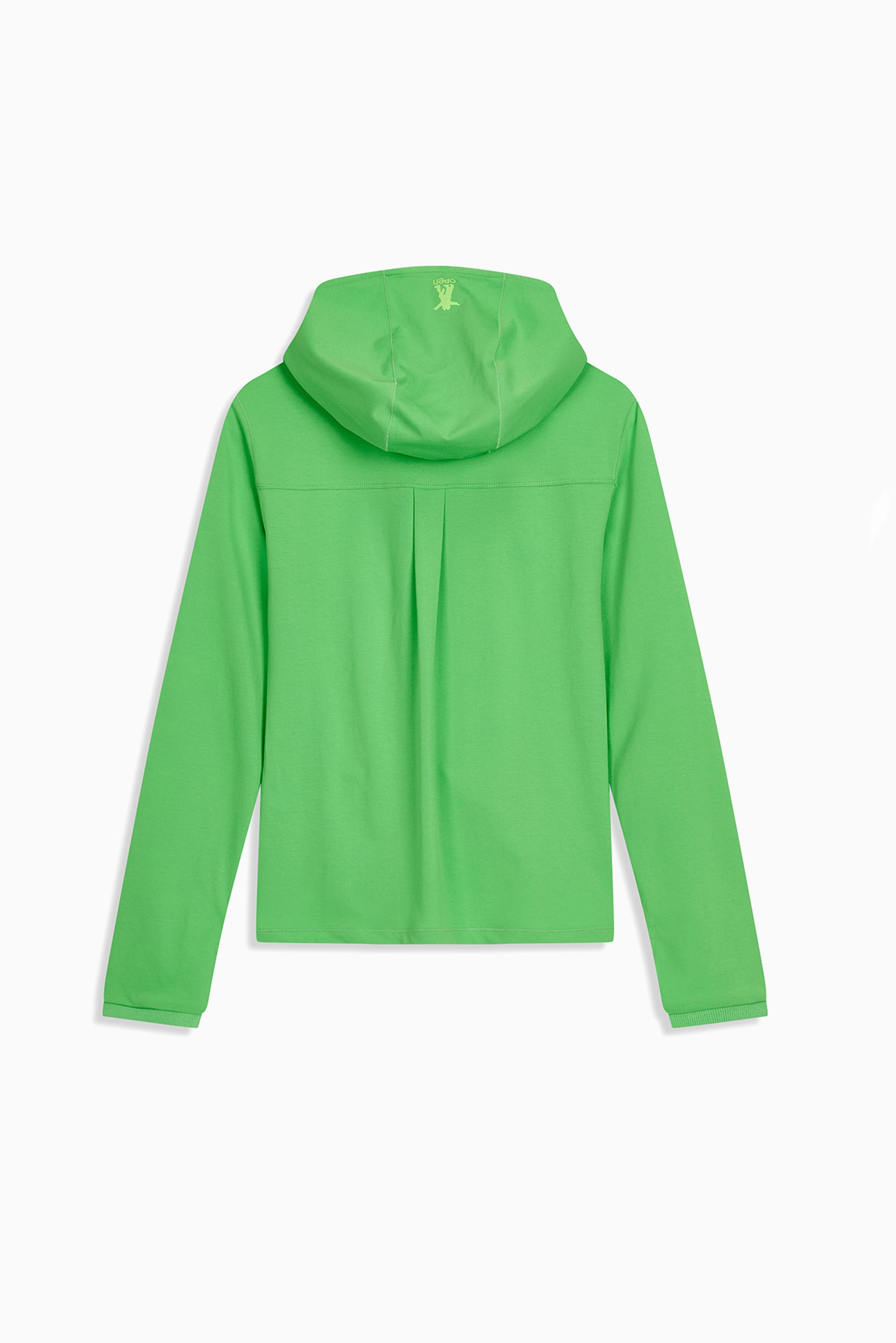 Curved Jersey Hoodie - Green