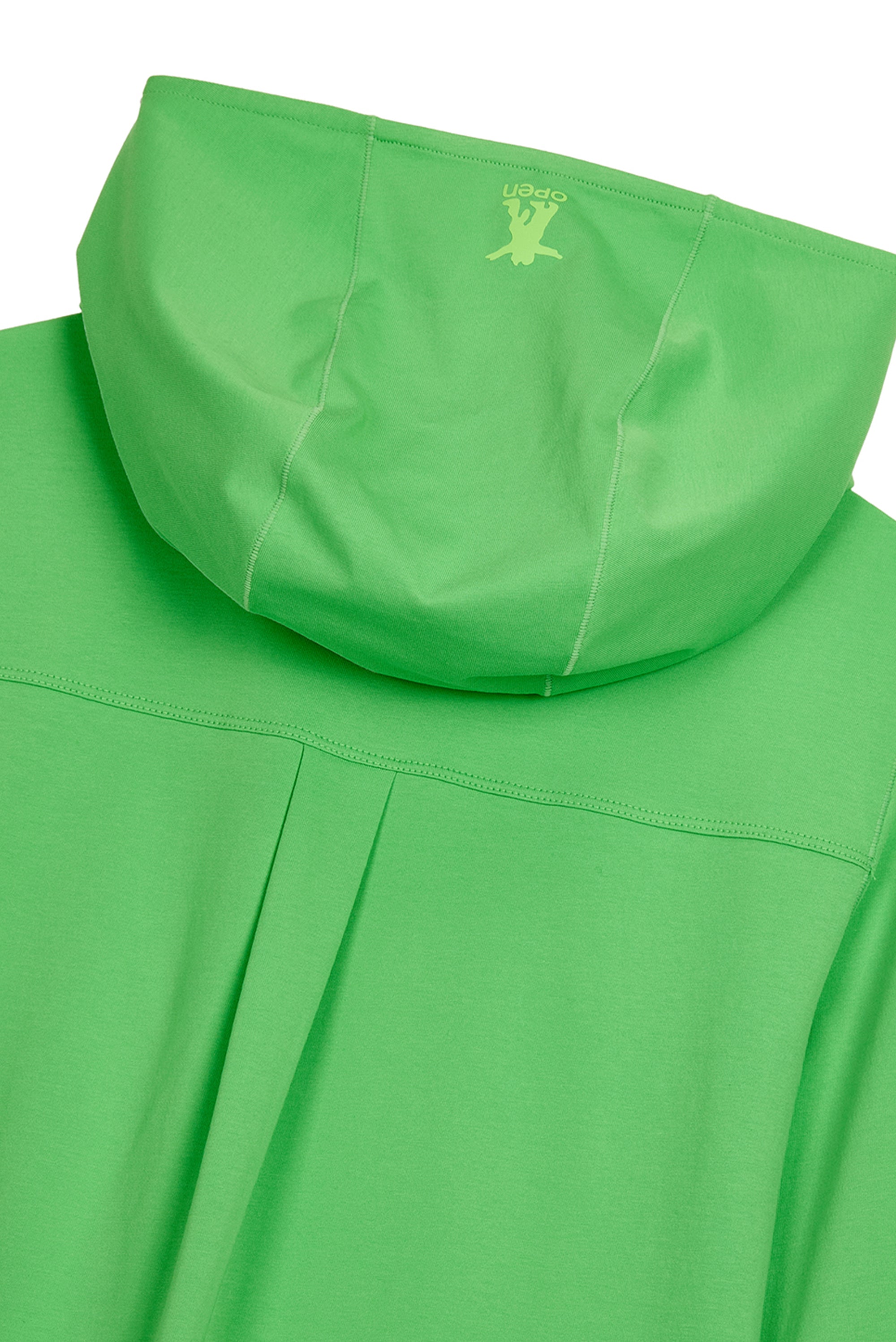 Curved Jersey Hoodie - Green