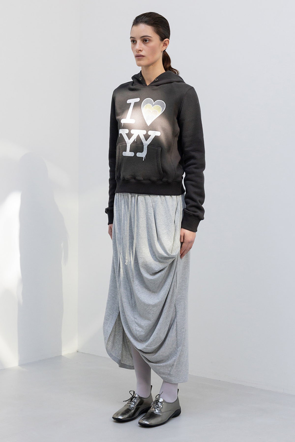 I Love YY Fit Hoodie - Black