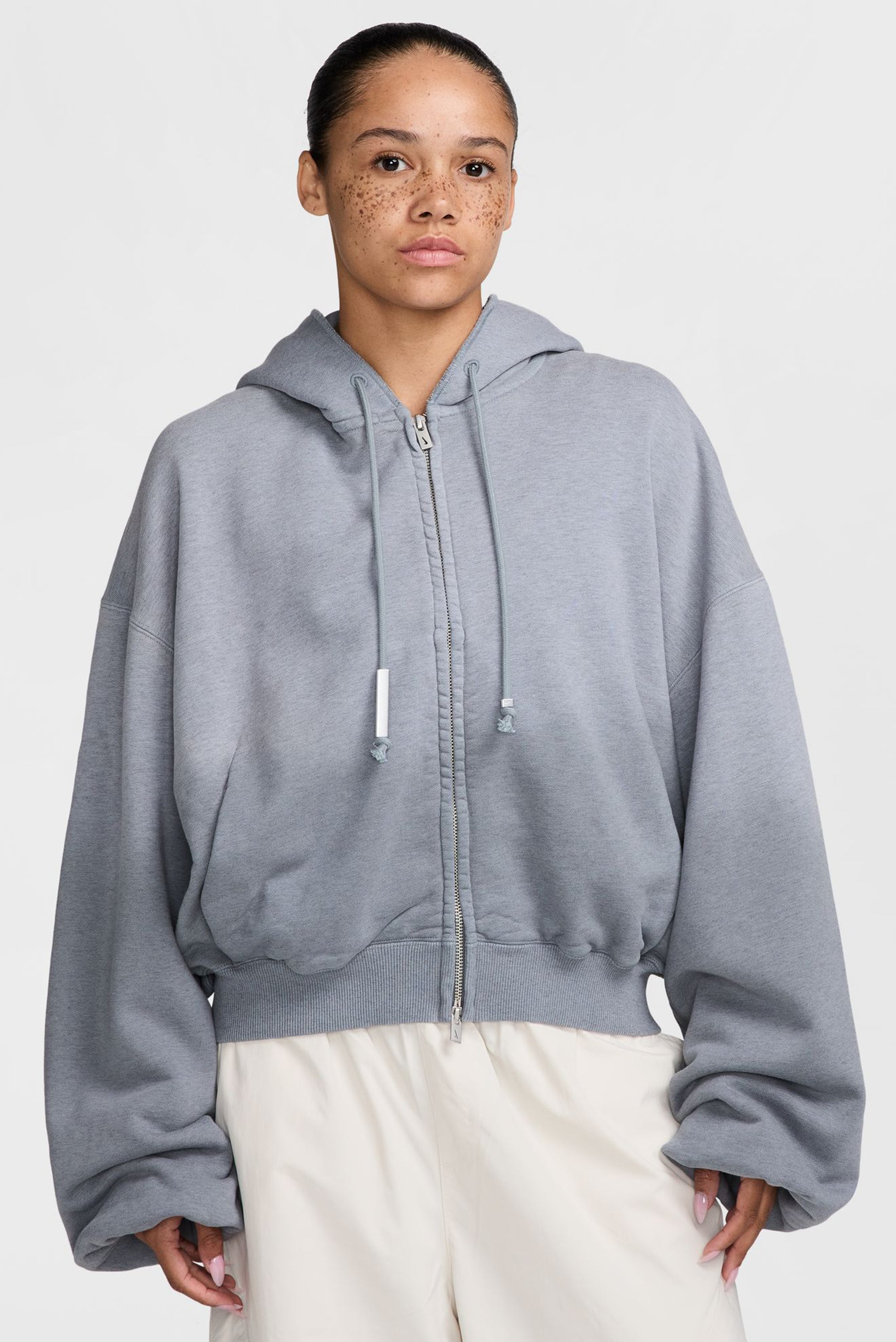 NRG NK Studio Fleece Hoodie - Cool Grey