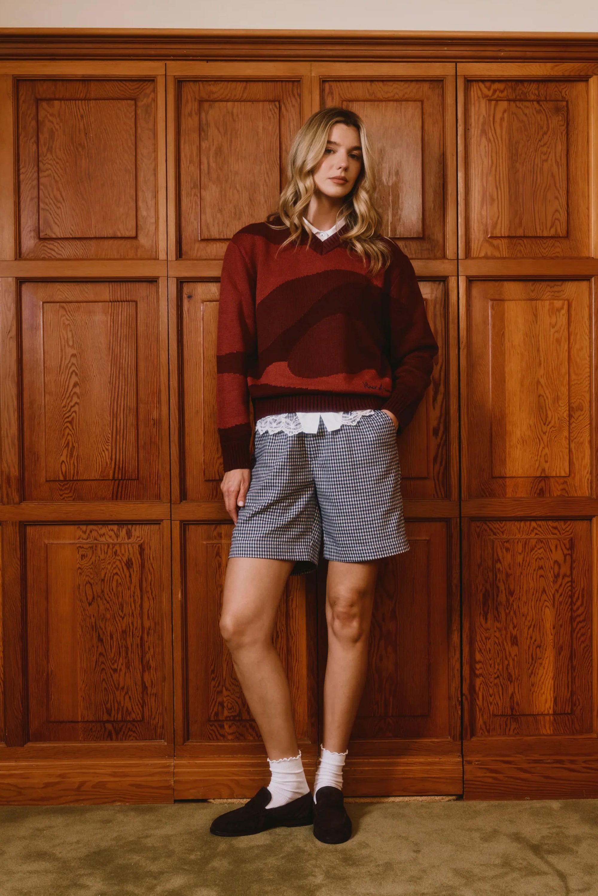 HOUSE OF SUNNY Classic Lounge Box Fit Short - Navy