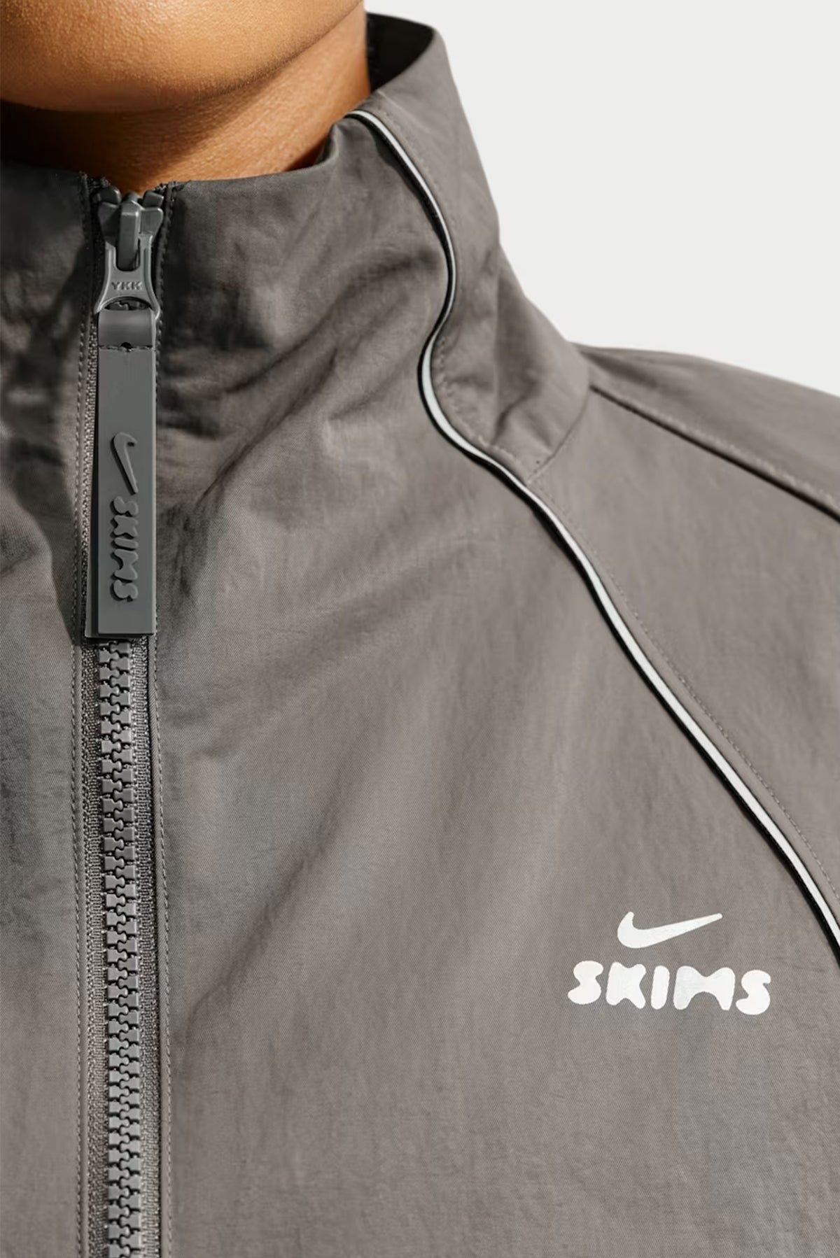 NikeSKIMS Crunchy Nylon Cropped Jacket - Boulder