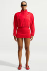 NikeSKIMS Crunchy Nylon Cropped Jacket - University Red