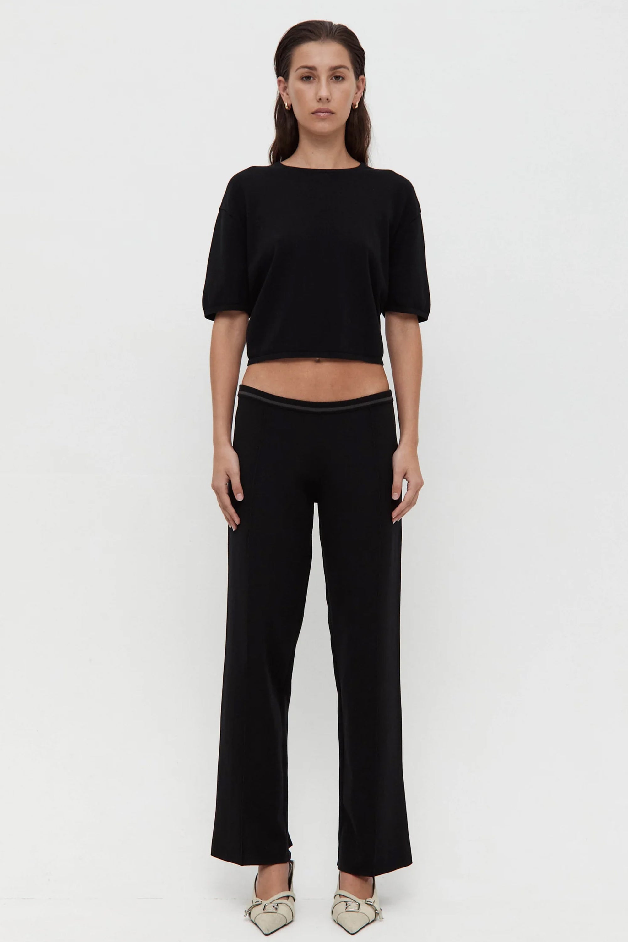 Low Rise Joni Pant - Black