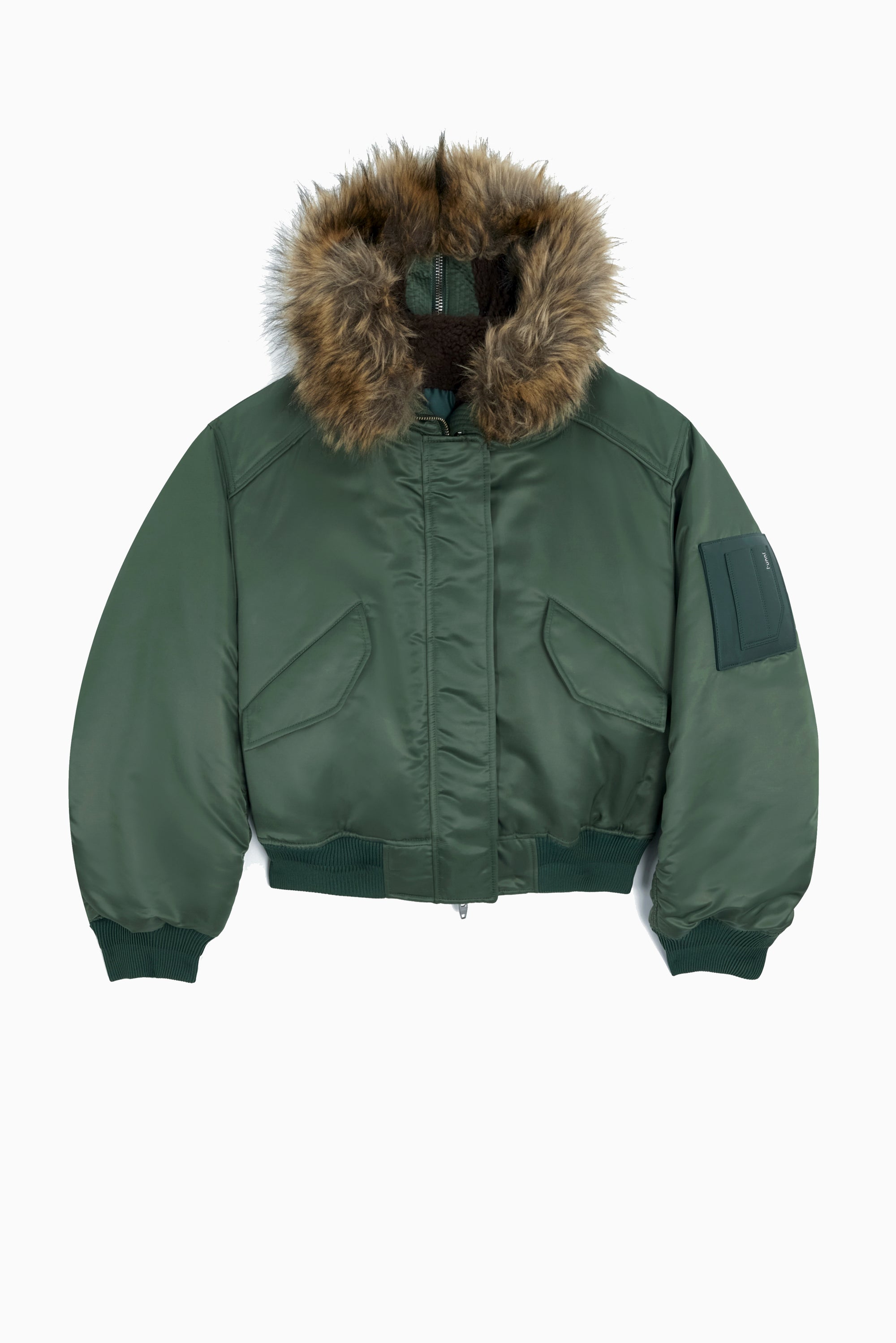 JUUN.J Convertible Hood MA-1 Jumper - Khaki