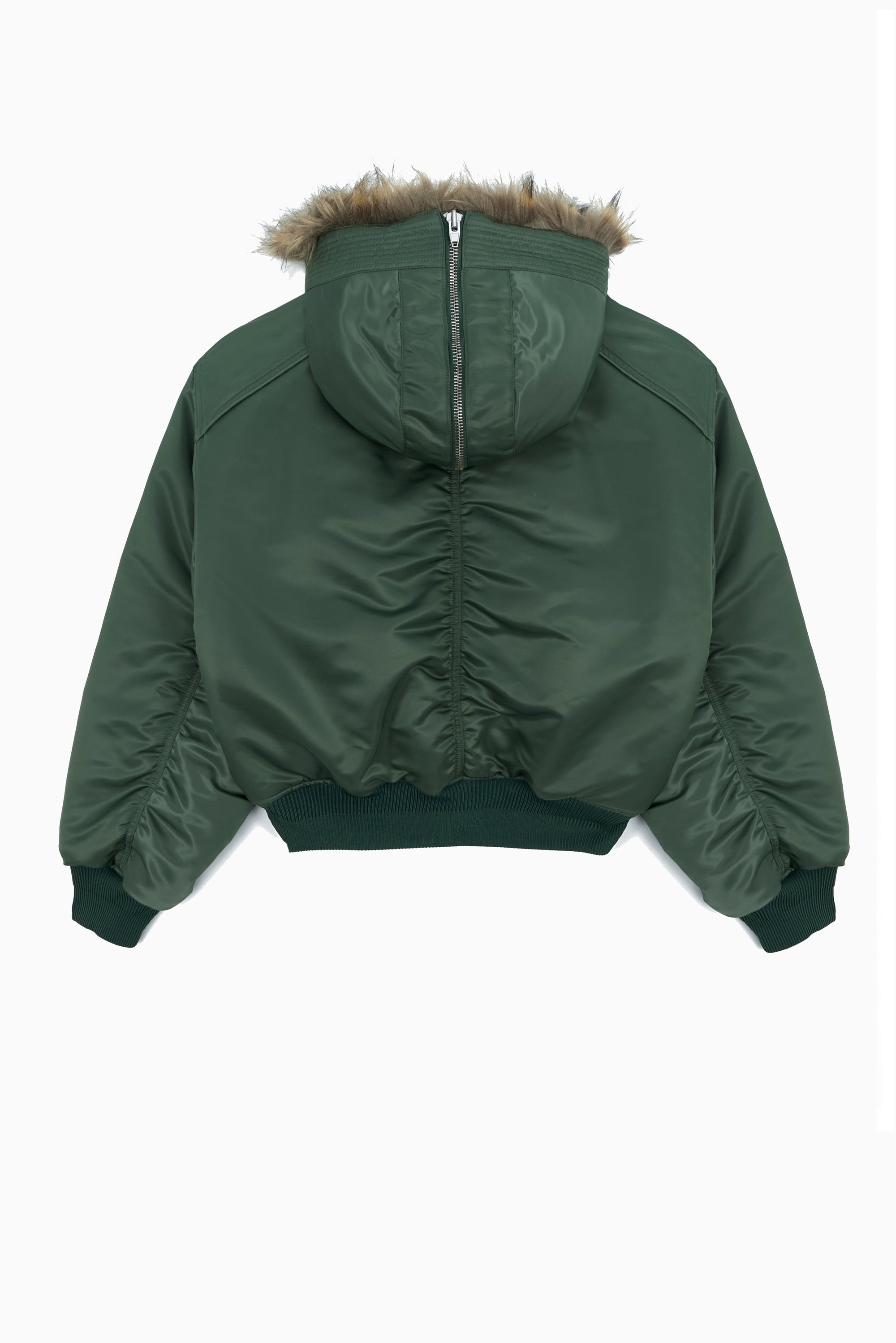 JUUN.J Convertible Hood MA-1 Jumper - Khaki