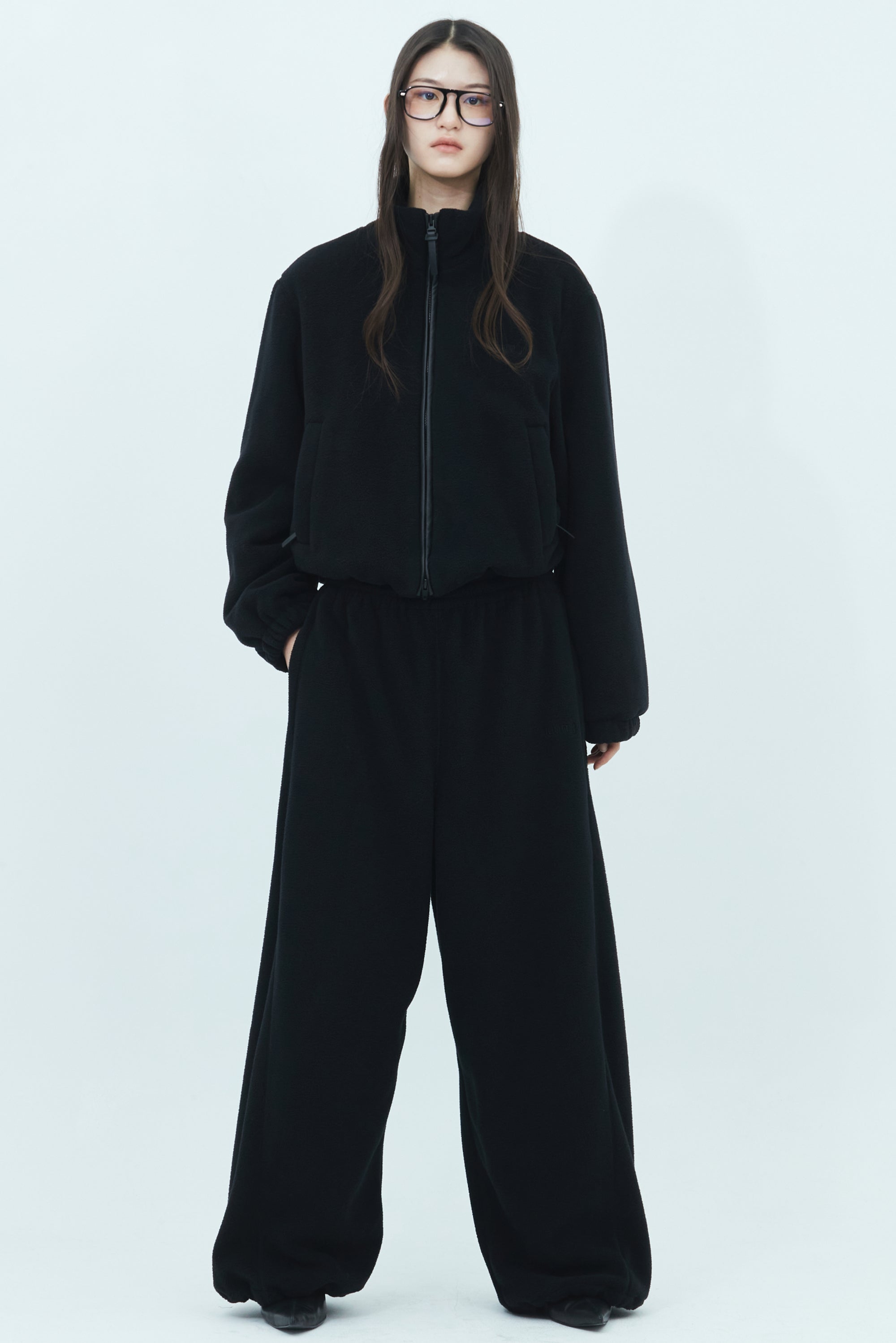 JUUN.J Fleece Track Pants - Black