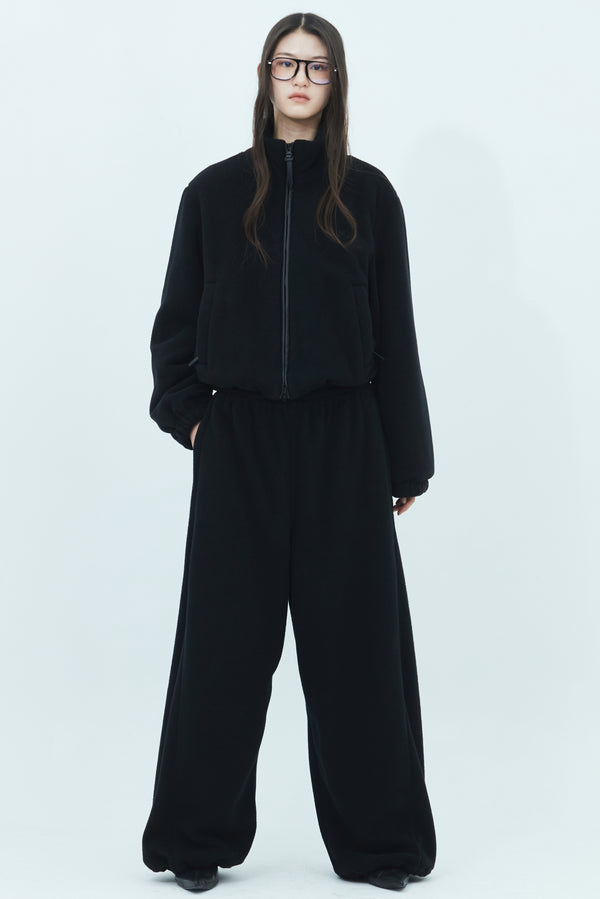 JUUN.J Fleece Track Pants - Black